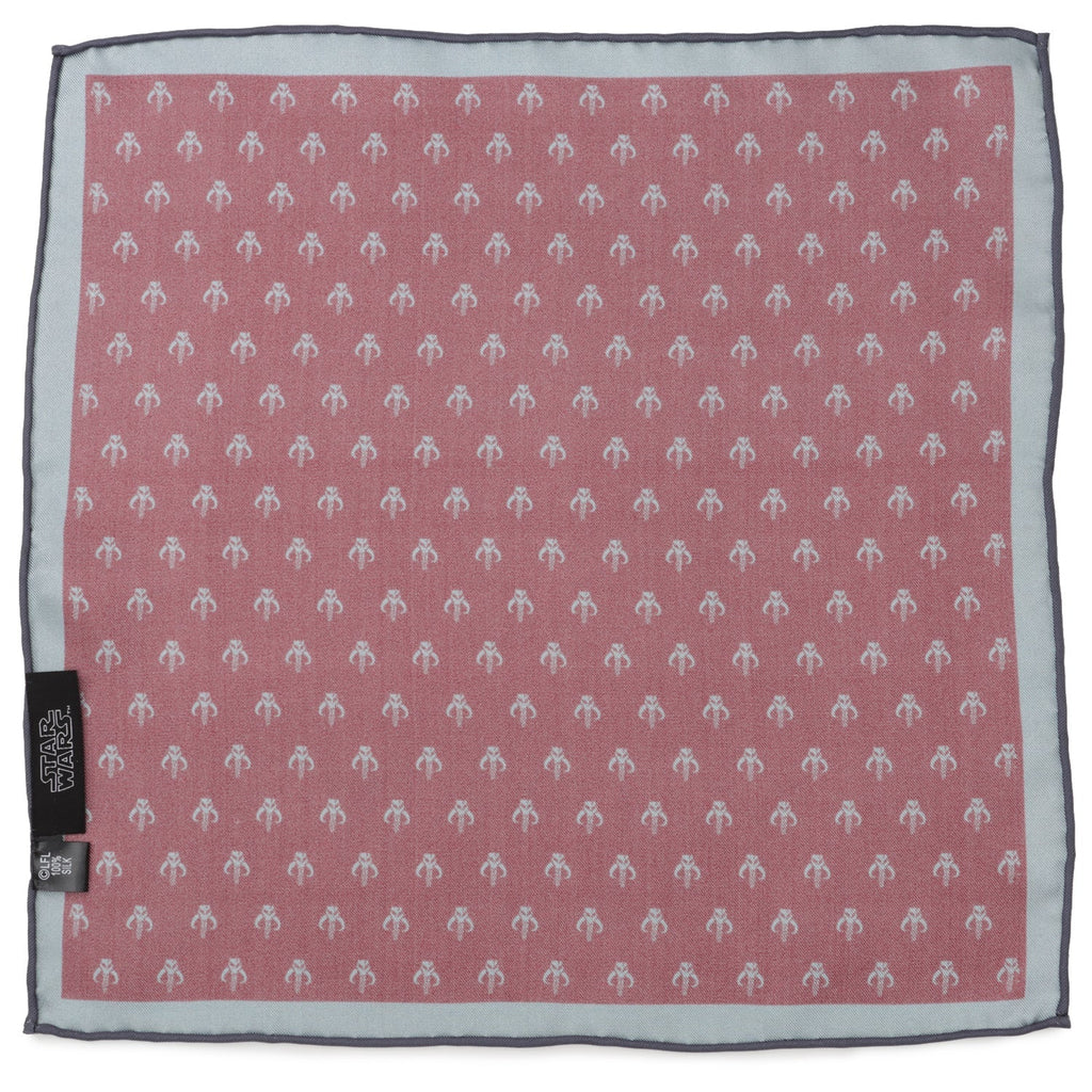 Star Wars Mandalorian Red Silk Pocket Square