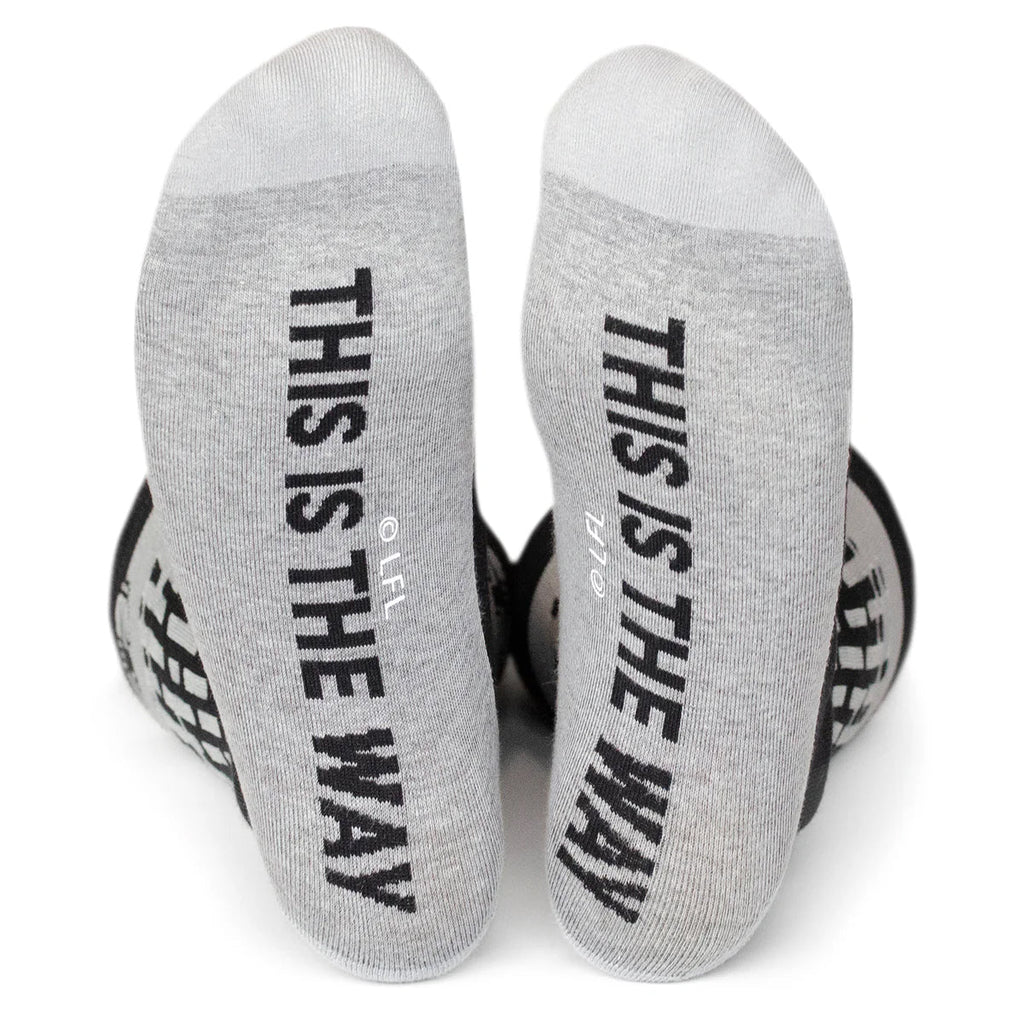 Star Wars Mandalorian "This Is The Way" Dress Socks and Lapel Pin Gift Set