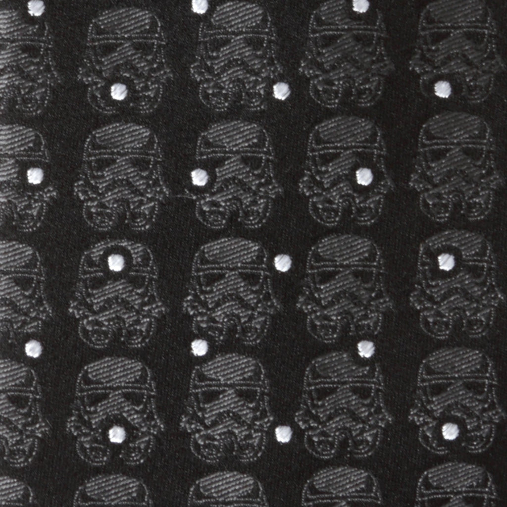 Star Wars Stormtrooper Dotted Black Tie