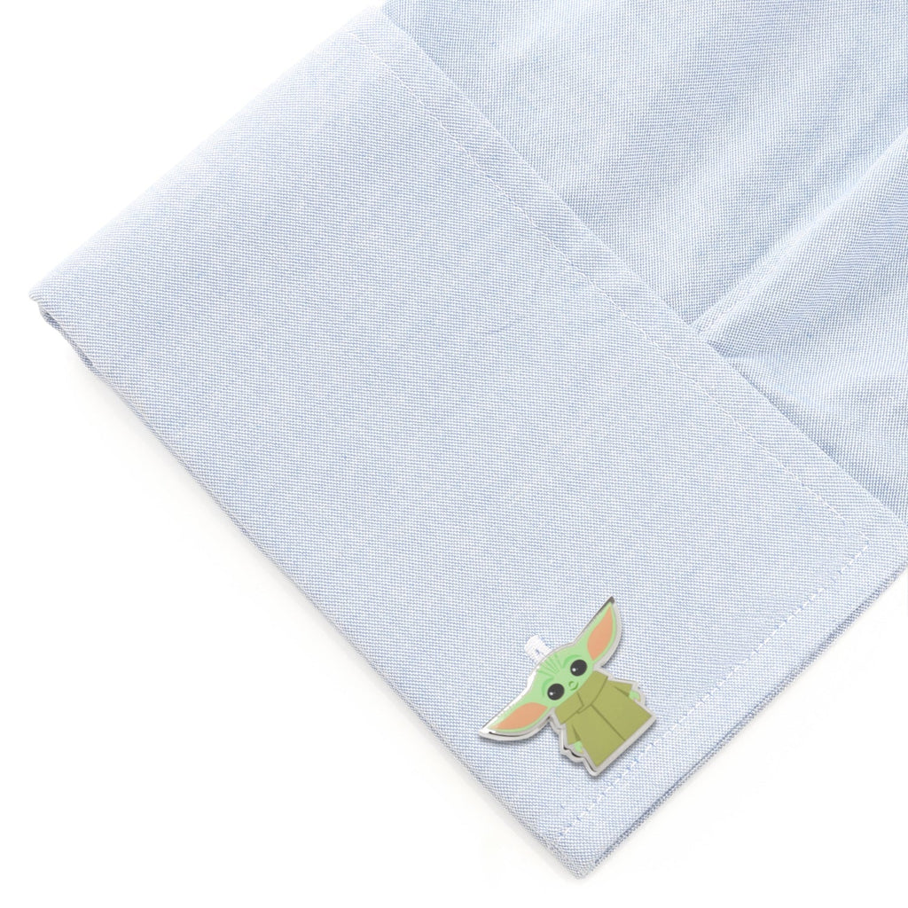 Star Wars Grogu Cufflinks, Tie Bar, and Lapel Pin Gift Set