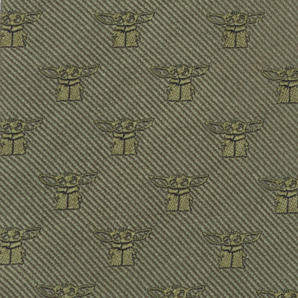 Star Wars Grogu Green Tie, Gray Dress Socks, and Tie Bar Gift Set