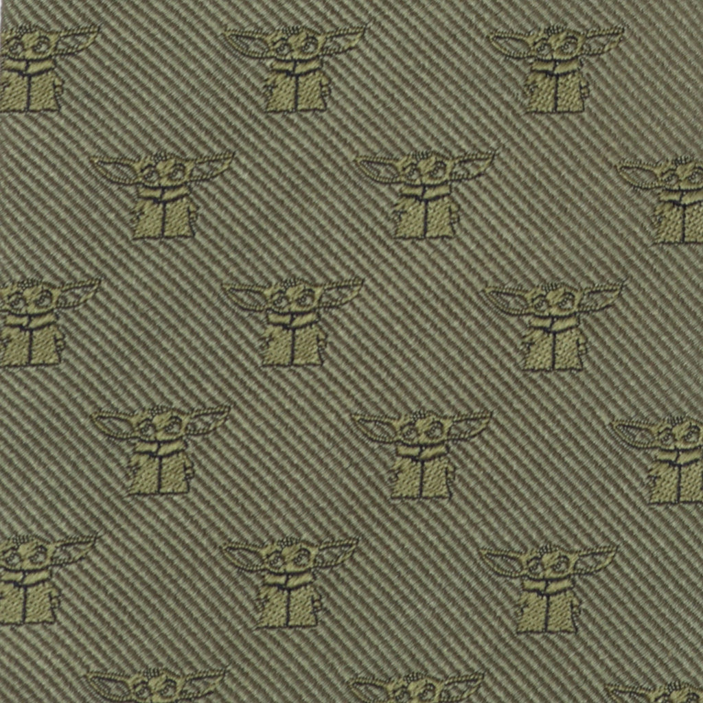 Star Wars Grogu Green Tie, Gray Dress Socks, and Tie Bar Gift Set
