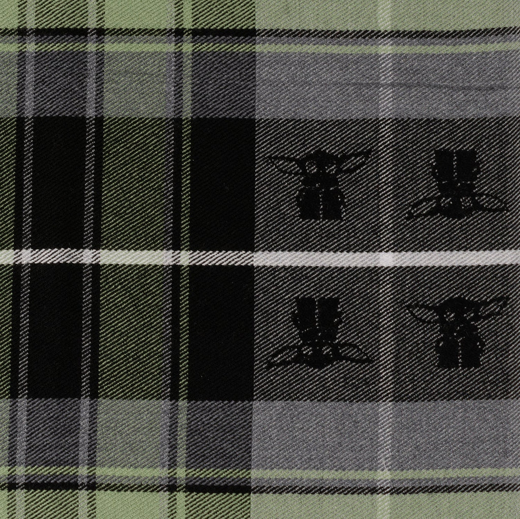 Star Wars Grogu Green and Black Scarf