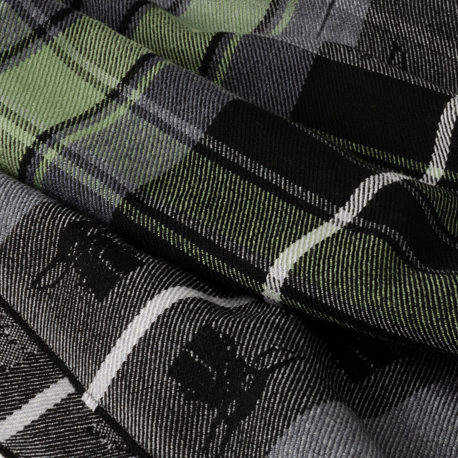 Star Wars Grogu Green and Black Scarf