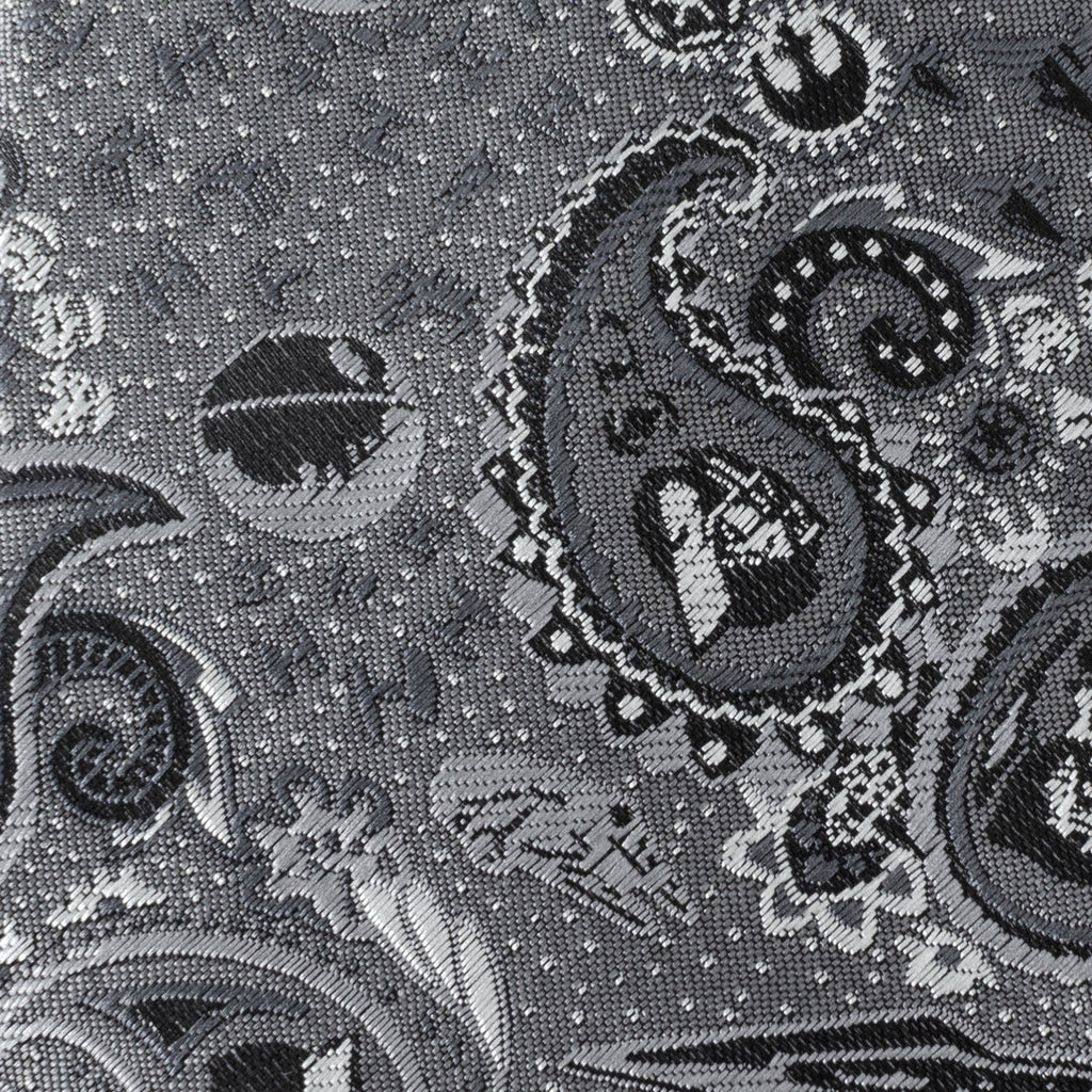 Star Wars Darth Vader Gray Paisley Tie
