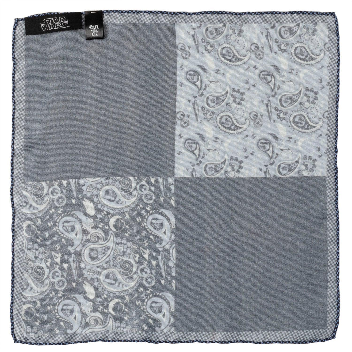 Star Wars Darth Vader Blue Paisley Pocket Square - My Men's Shop