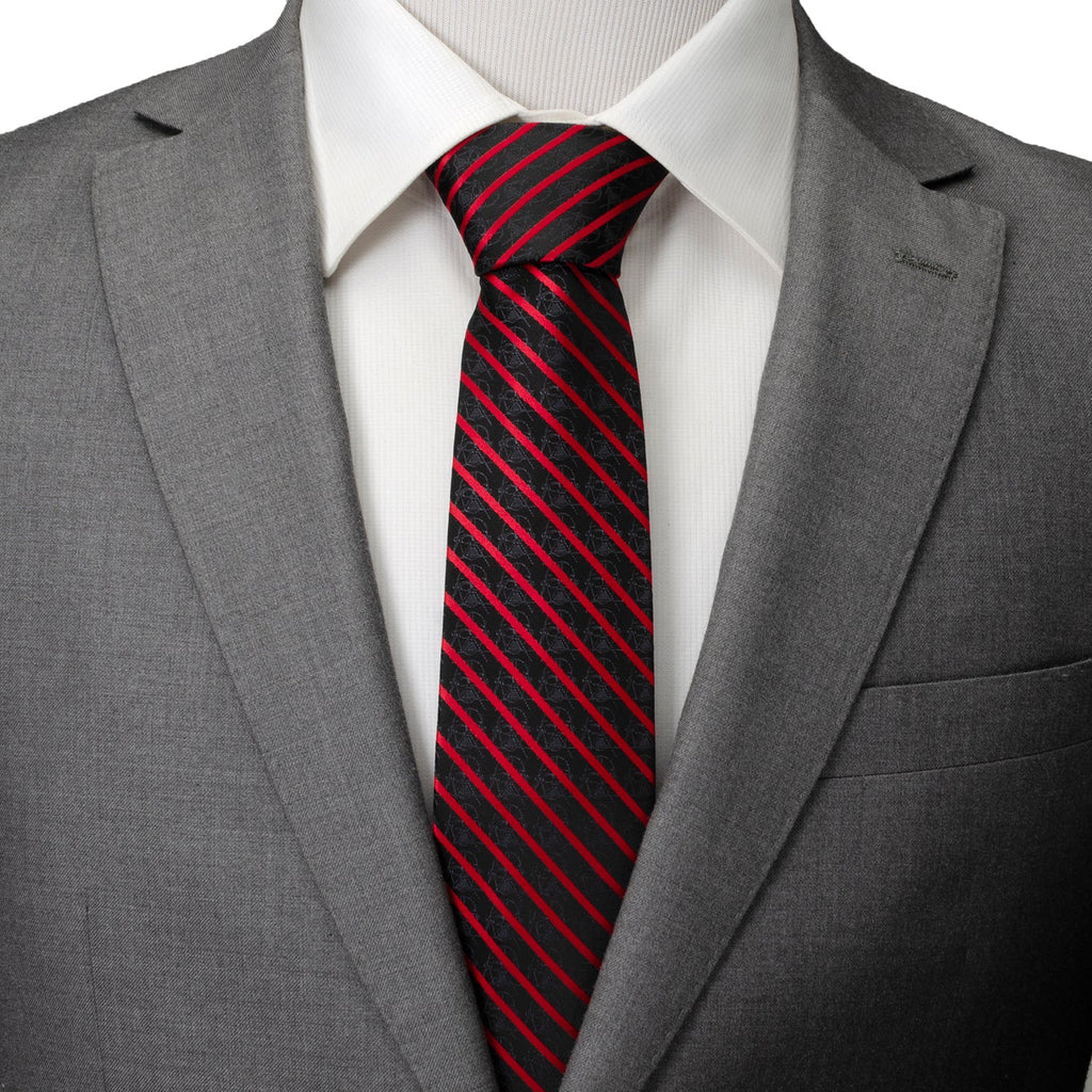 Star Wars Darth Vader Red and Black Striped Tie