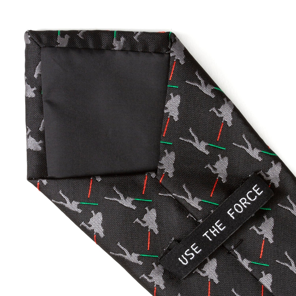 Star Wars Darth Vader and Luke Skywalker LIGHTSABER Battle Black Tie