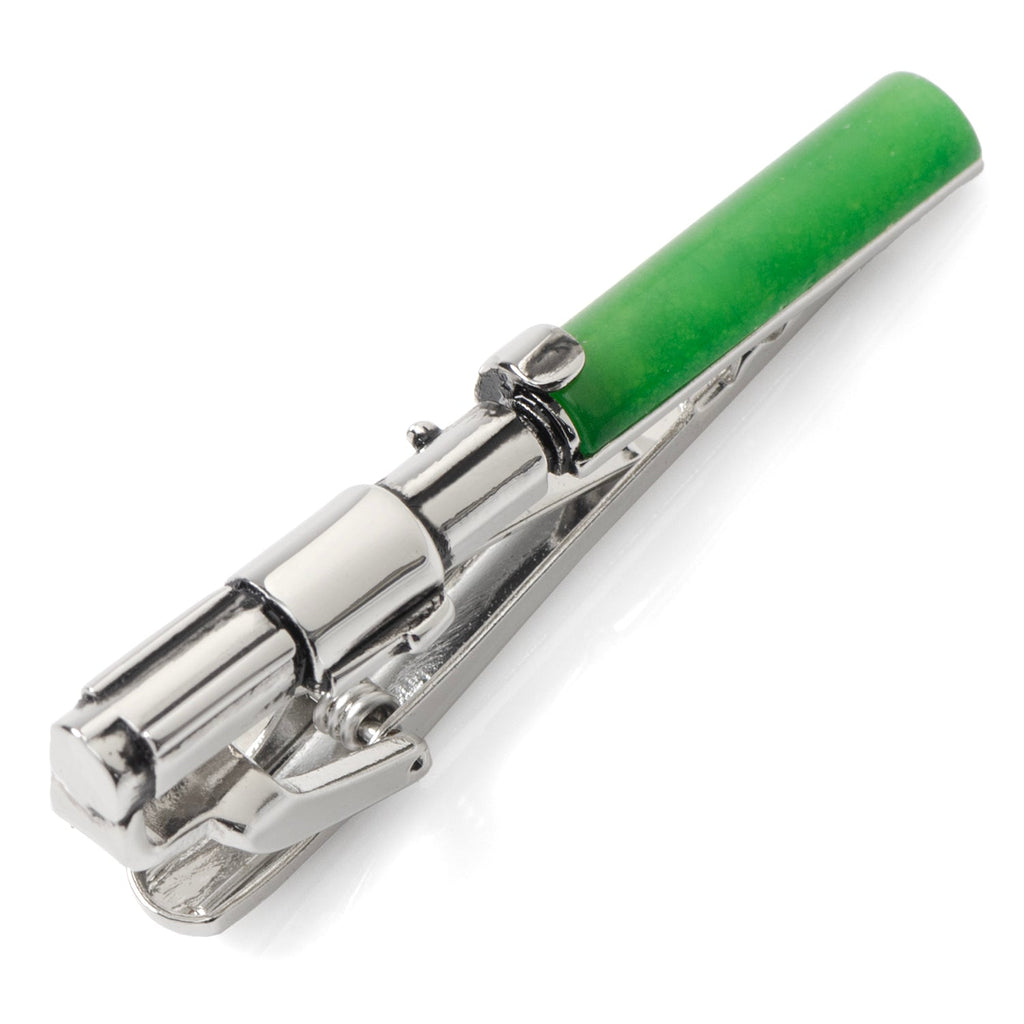 Star Wars Yoda Green and Blue Paisley Tie and LIGHTSABER Tie Clip Gift Set