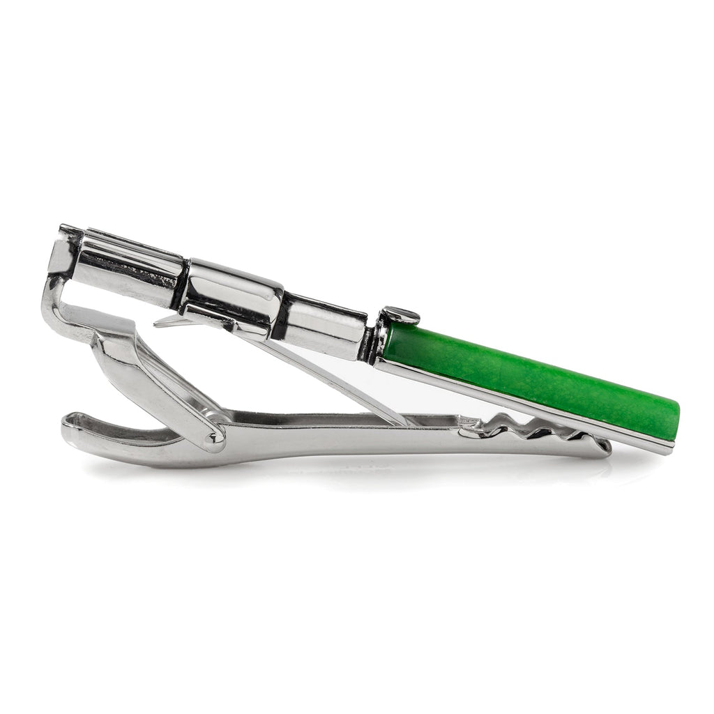 Star Wars Yoda Green and Blue Paisley Tie and LIGHTSABER Tie Clip Gift Set