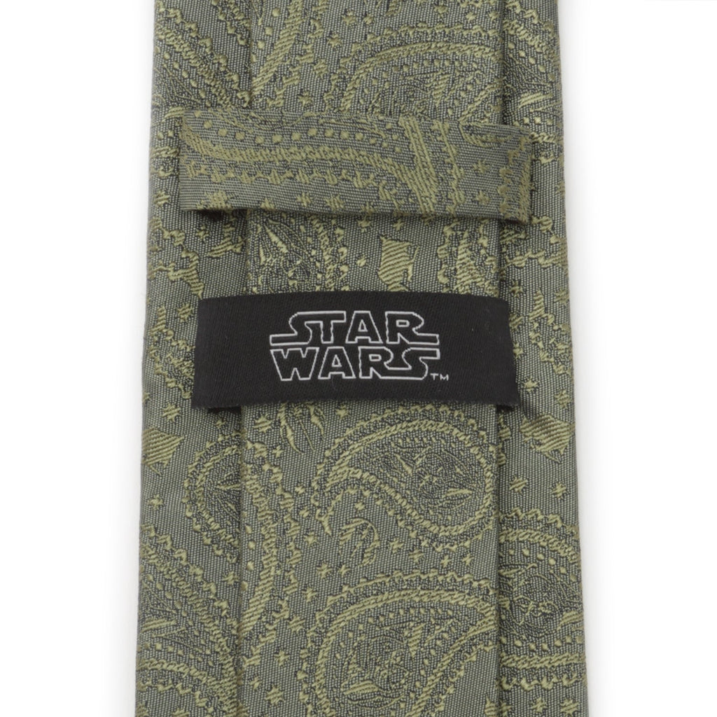 Star Wars Yoda Sage Green Silk Tie