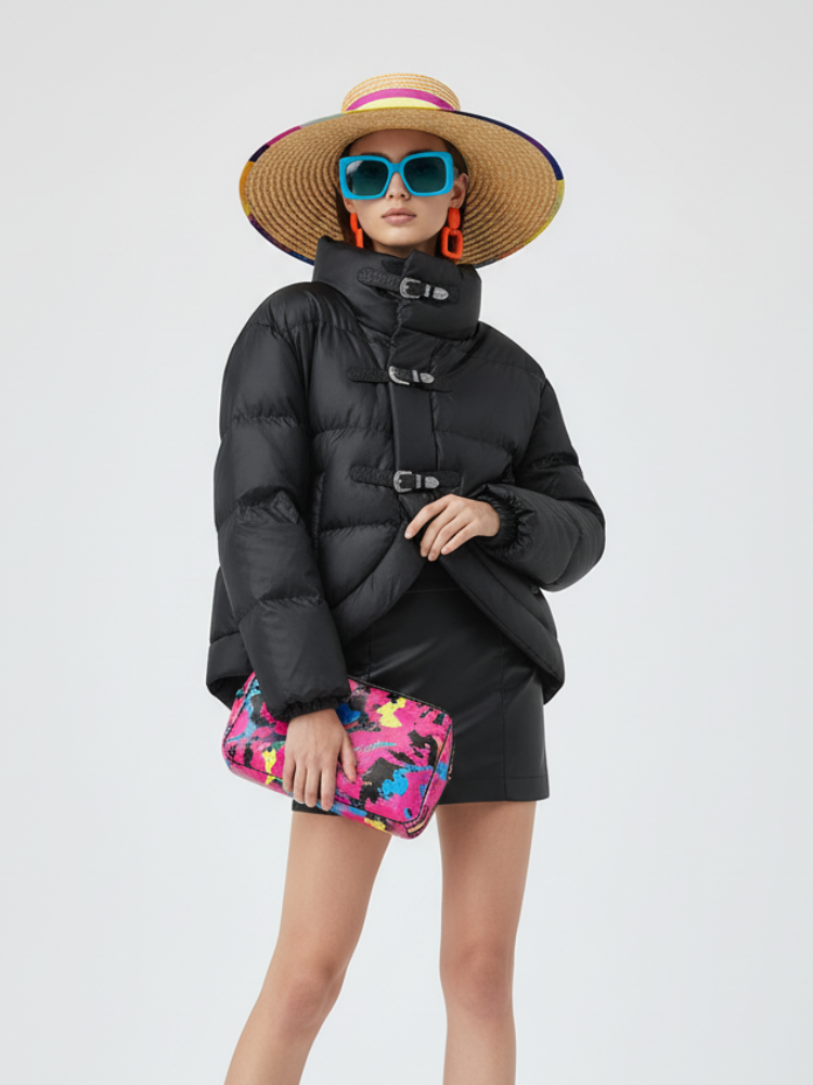 Statement Buckle Puffer Jacket CHELSEA BYMANYC ® New York - My Men's Shop