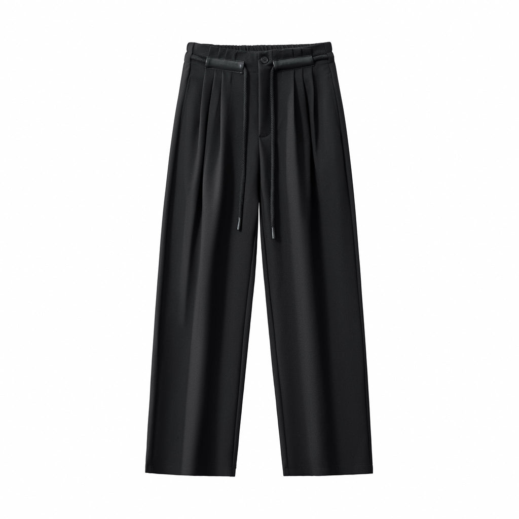 Belmont Pleated Trousers BLACK - My Men's Shop