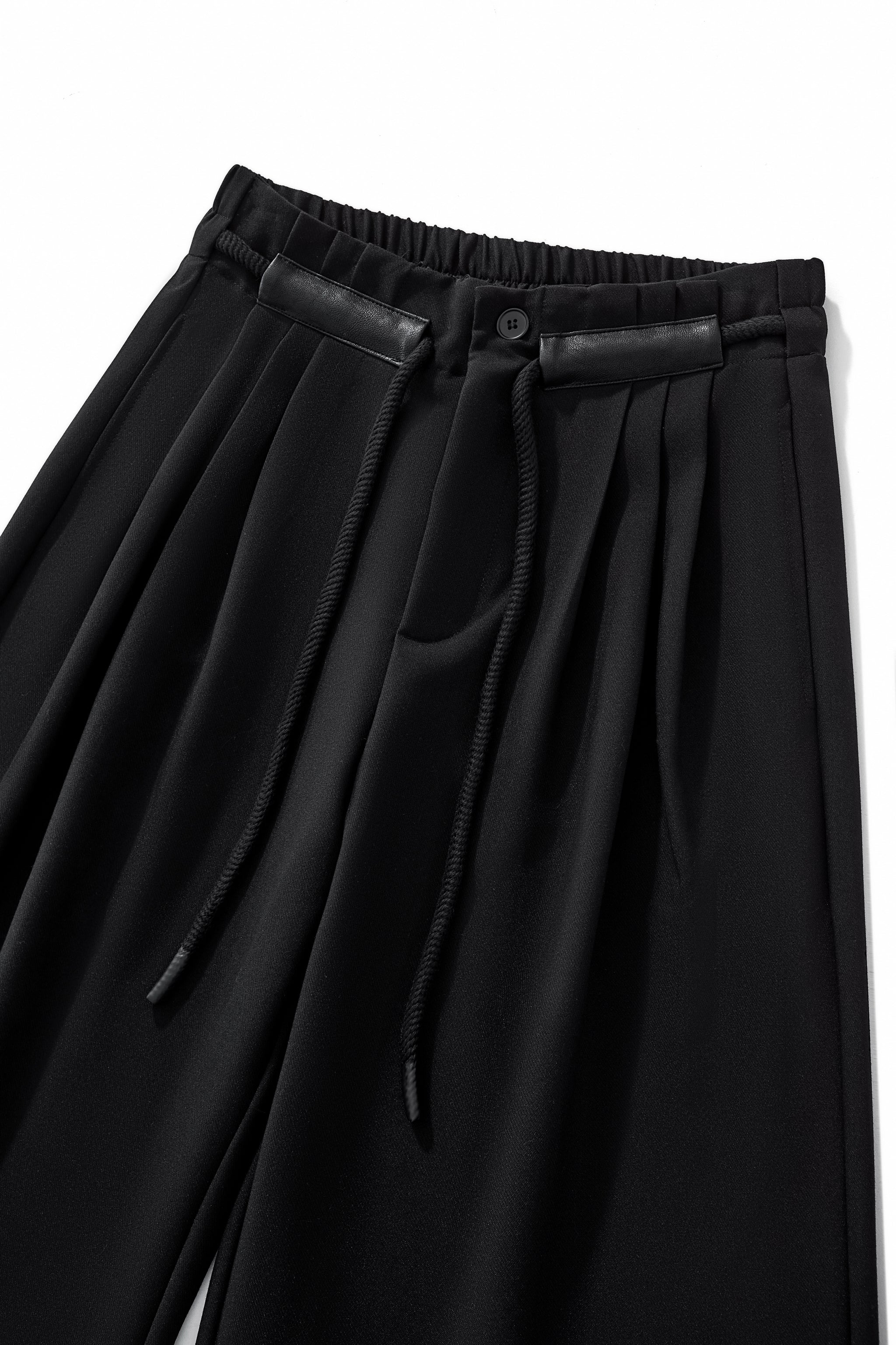 Belmont Pleated Trousers BLACK - My Men's Shop