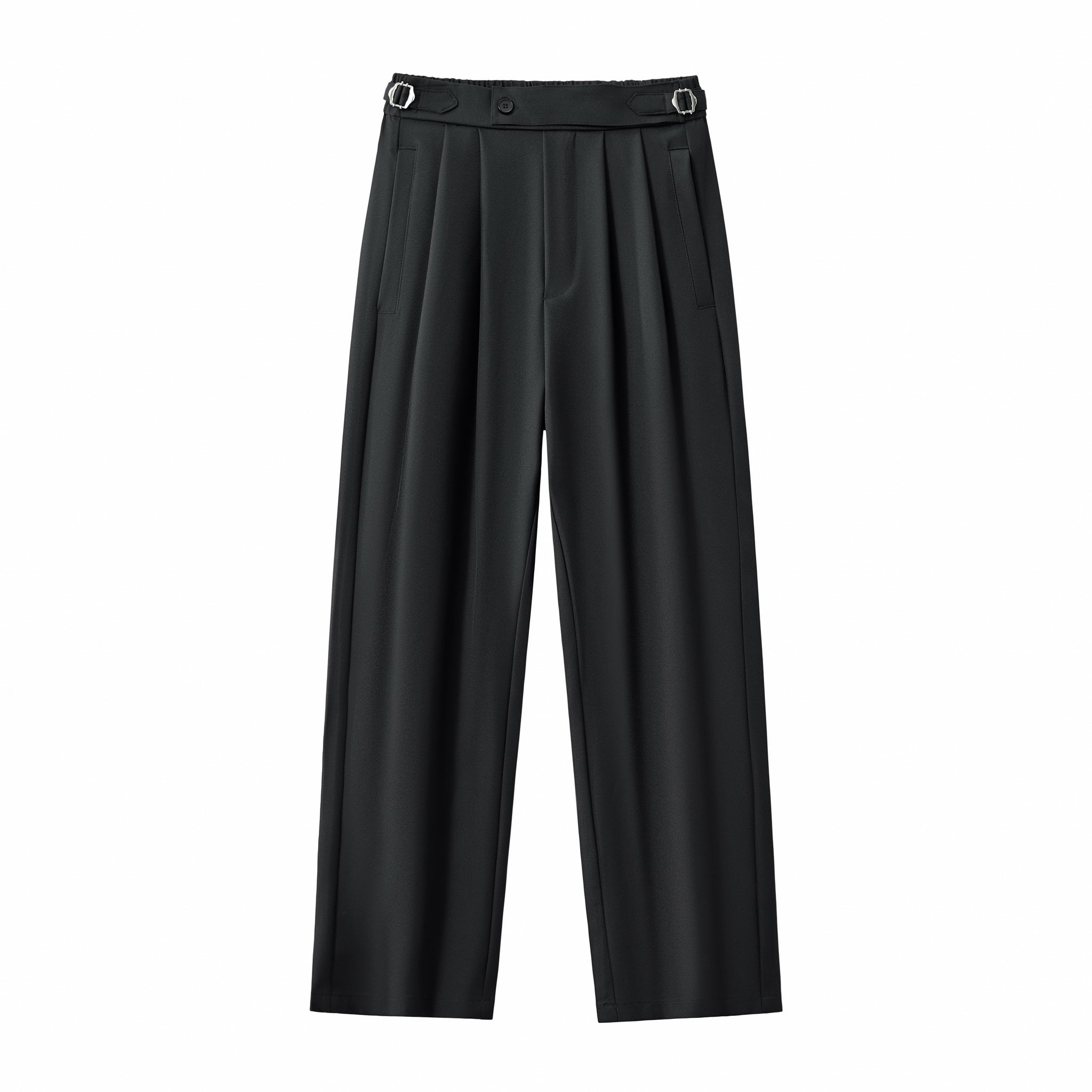 Wellington Side-Tab Trousers BLACK - My Men's Shop