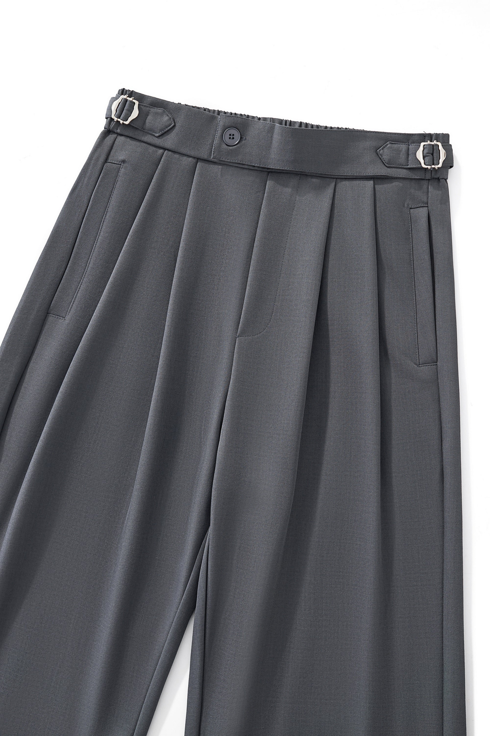 Wellington Side-Tab Trousers GREY - My Men's Shop