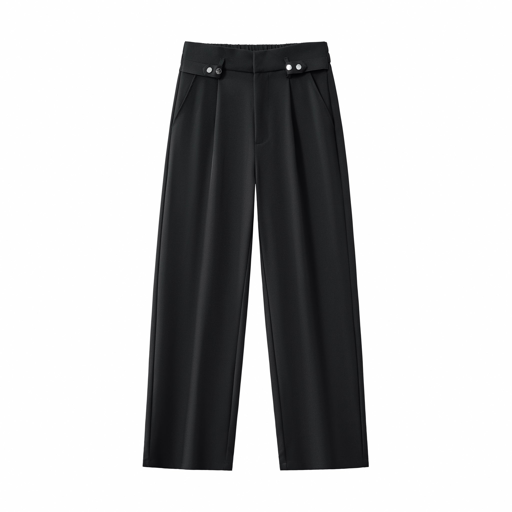 Kingsley Side-Tab Trousers BLACK - My Men's Shop