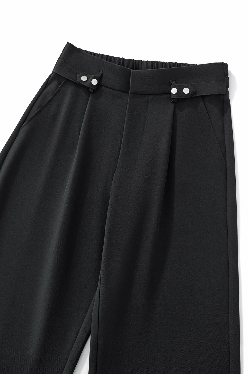 Kingsley Side-Tab Trousers BLACK - My Men's Shop