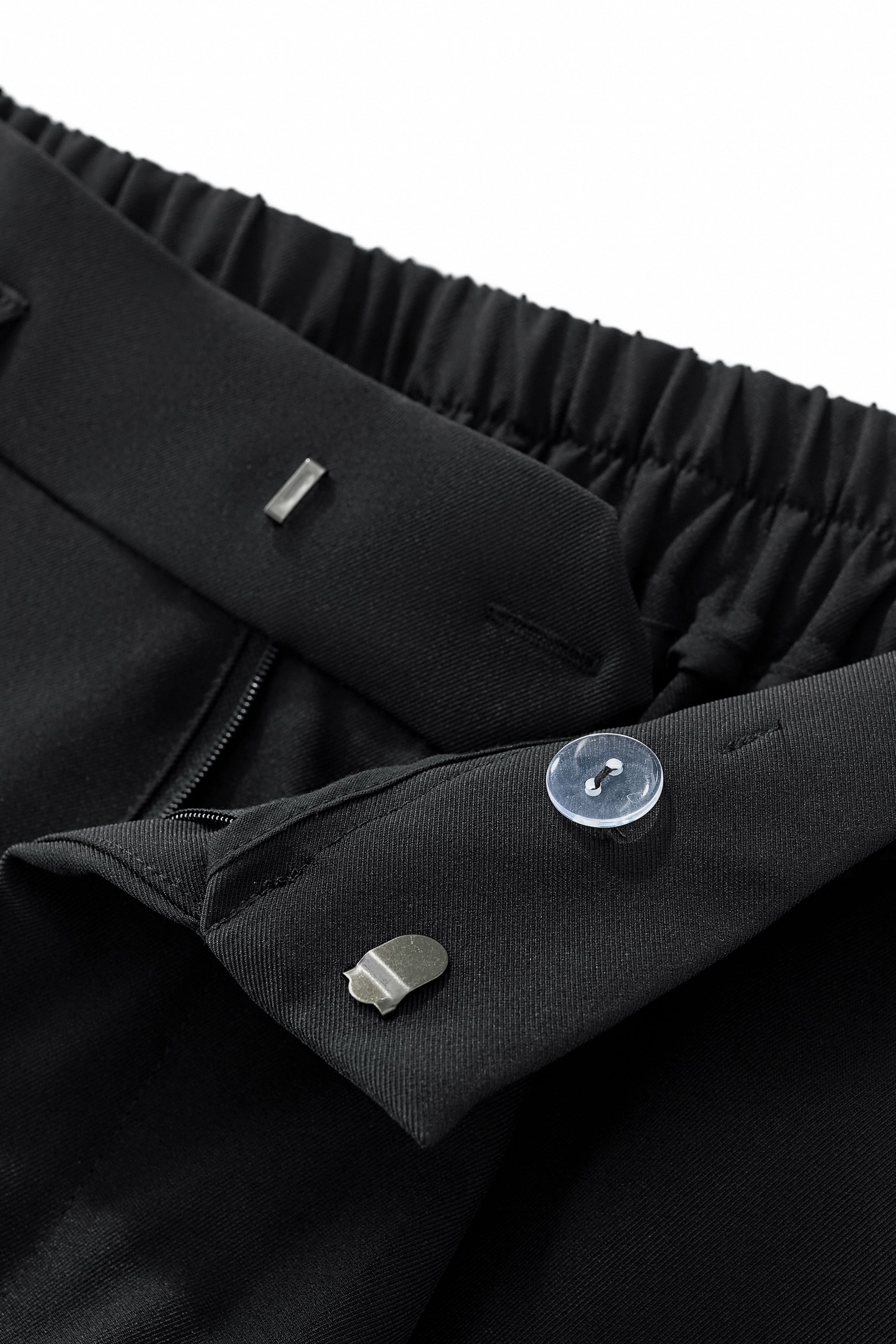 Kingsley Side-Tab Trousers BLACK - My Men's Shop