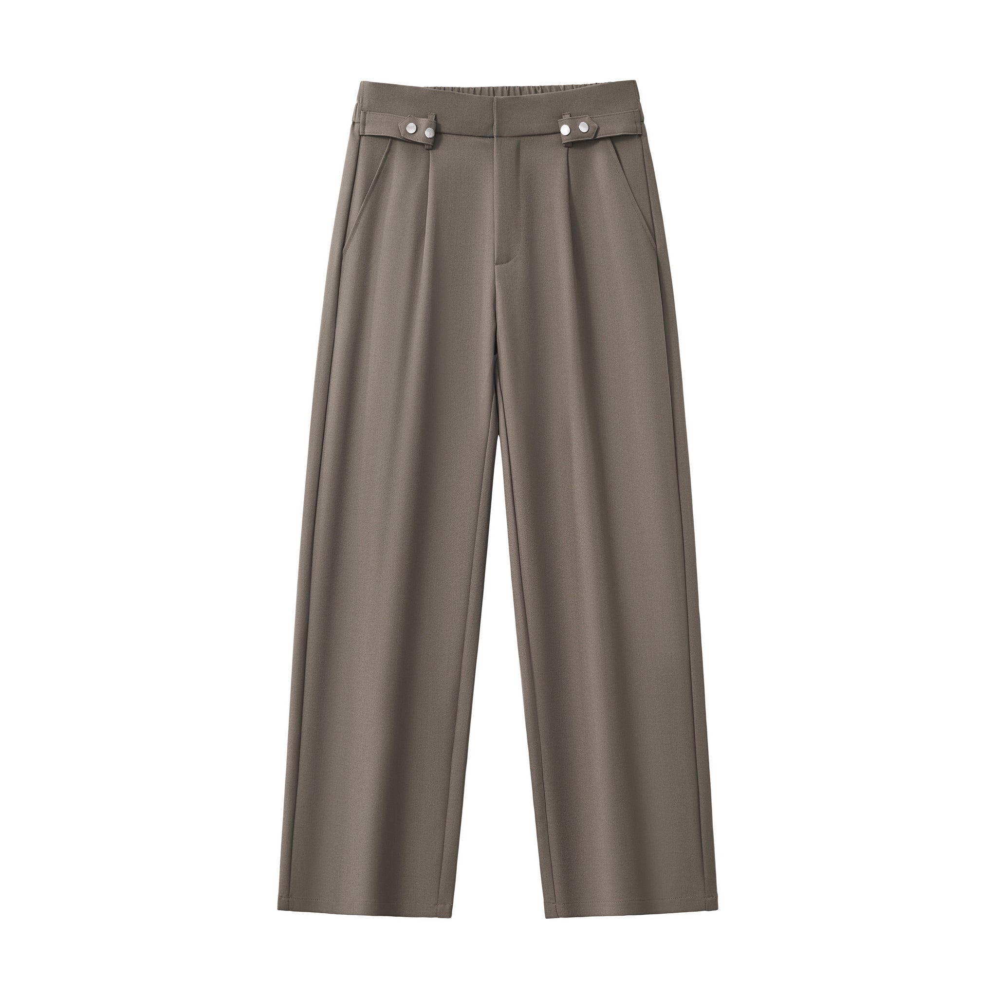 Kingsley Side-Tab Trousers BROWN - My Men's Shop