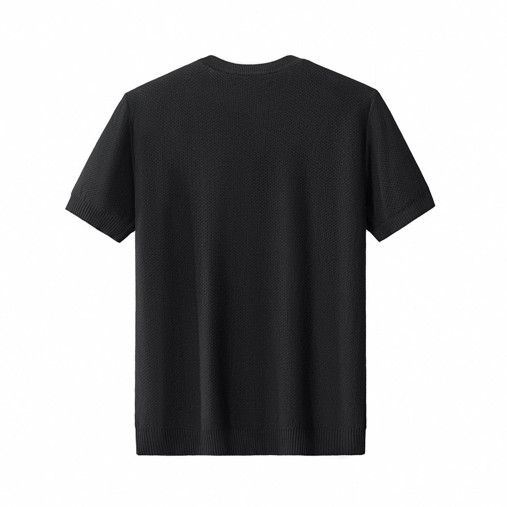 Textura Knit Tee BLACK - My Men's Shop