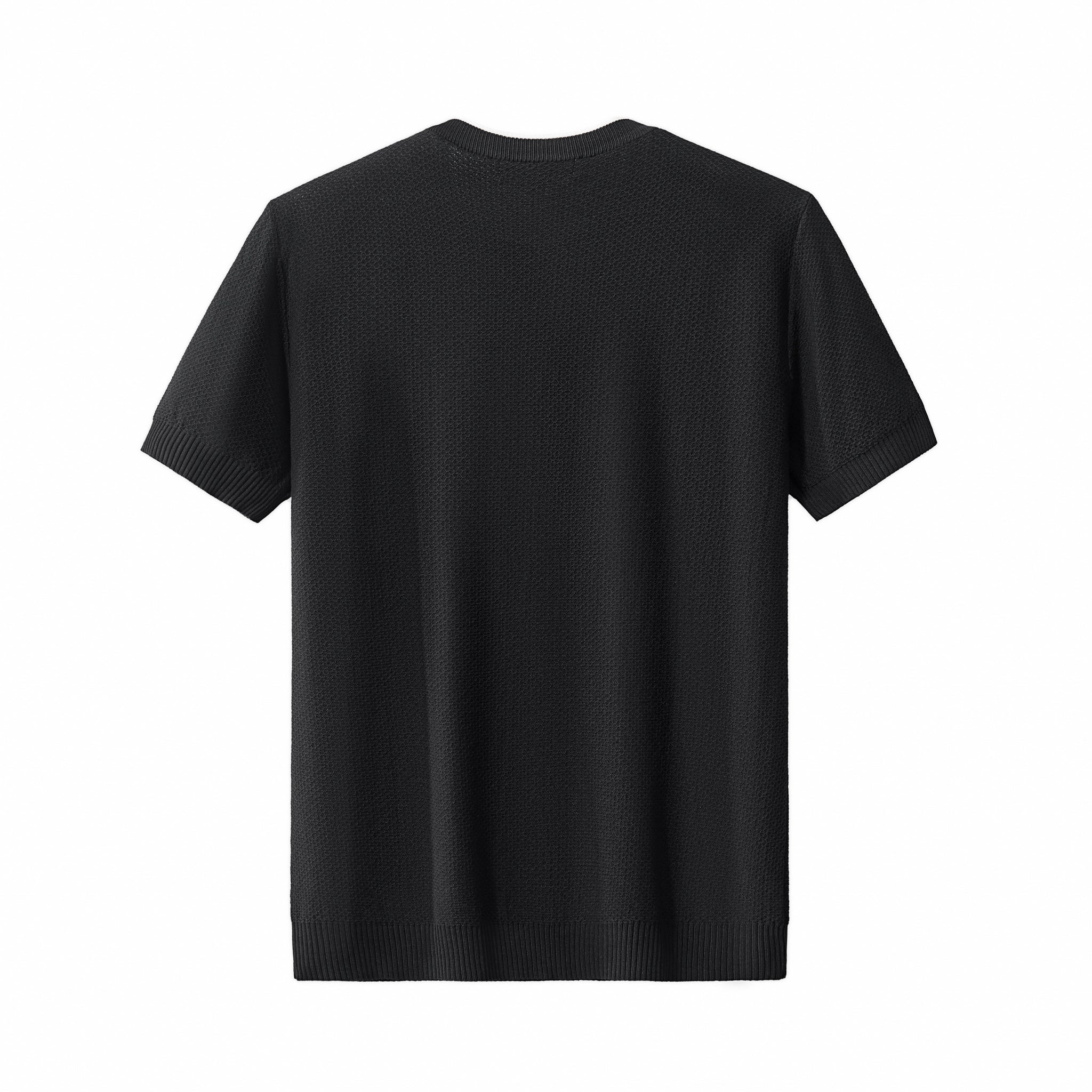 Textura Knit Tee BLACK - My Men's Shop