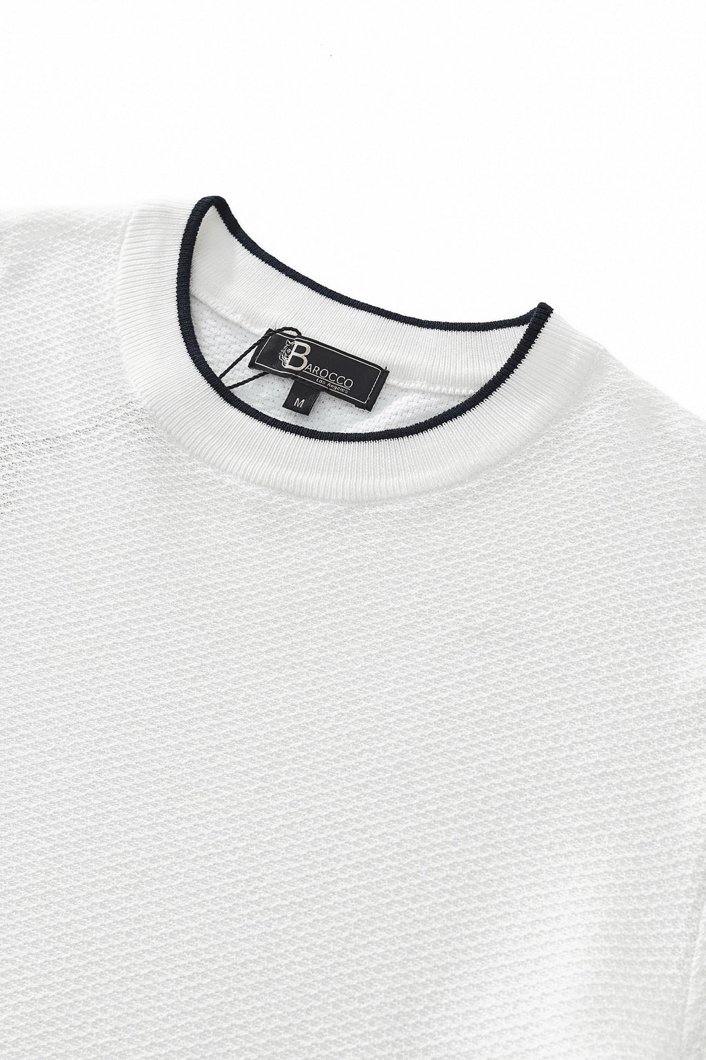Textura Knit Tee WHITE - My Men's Shop