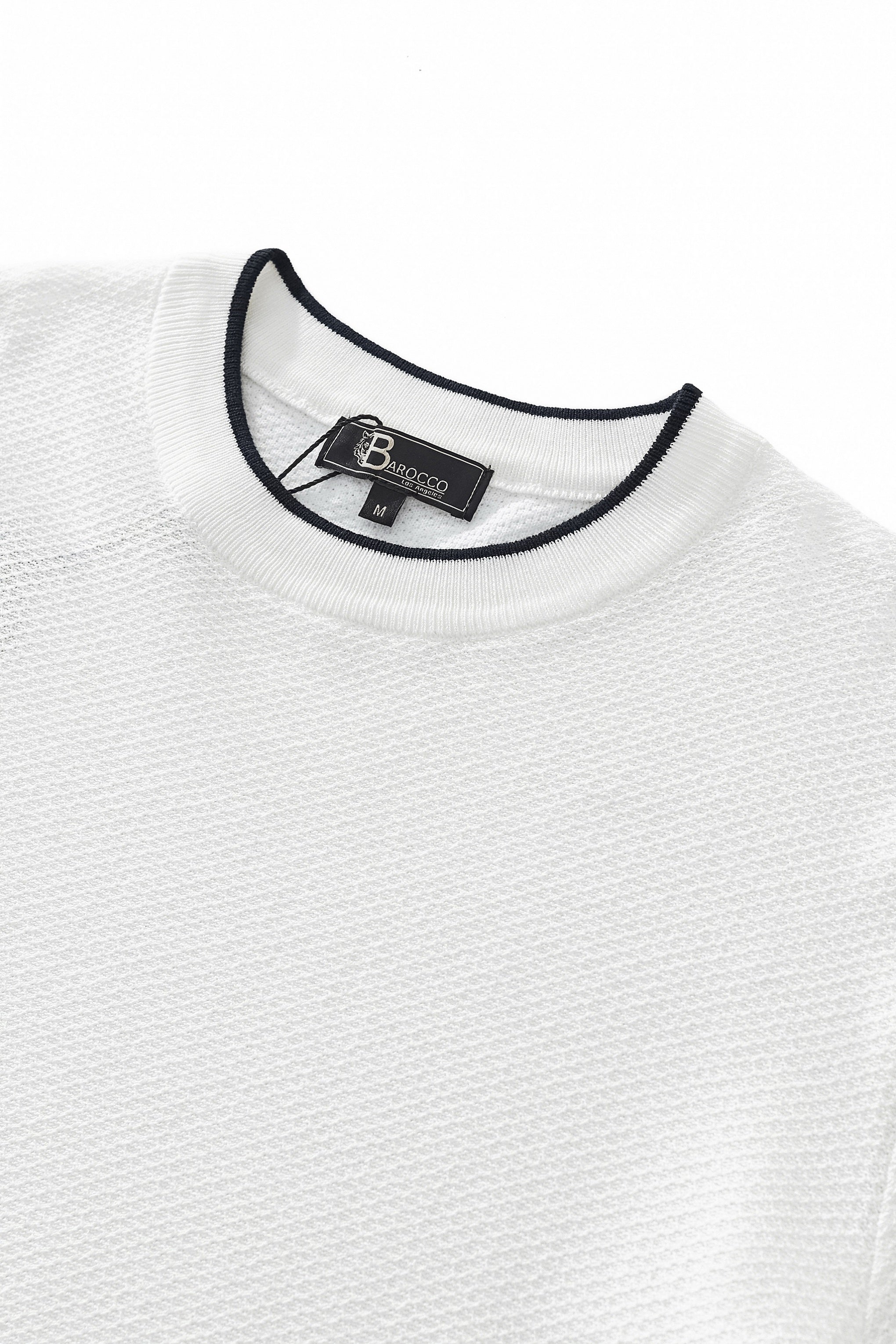 Textura Knit Tee WHITE - My Men's Shop