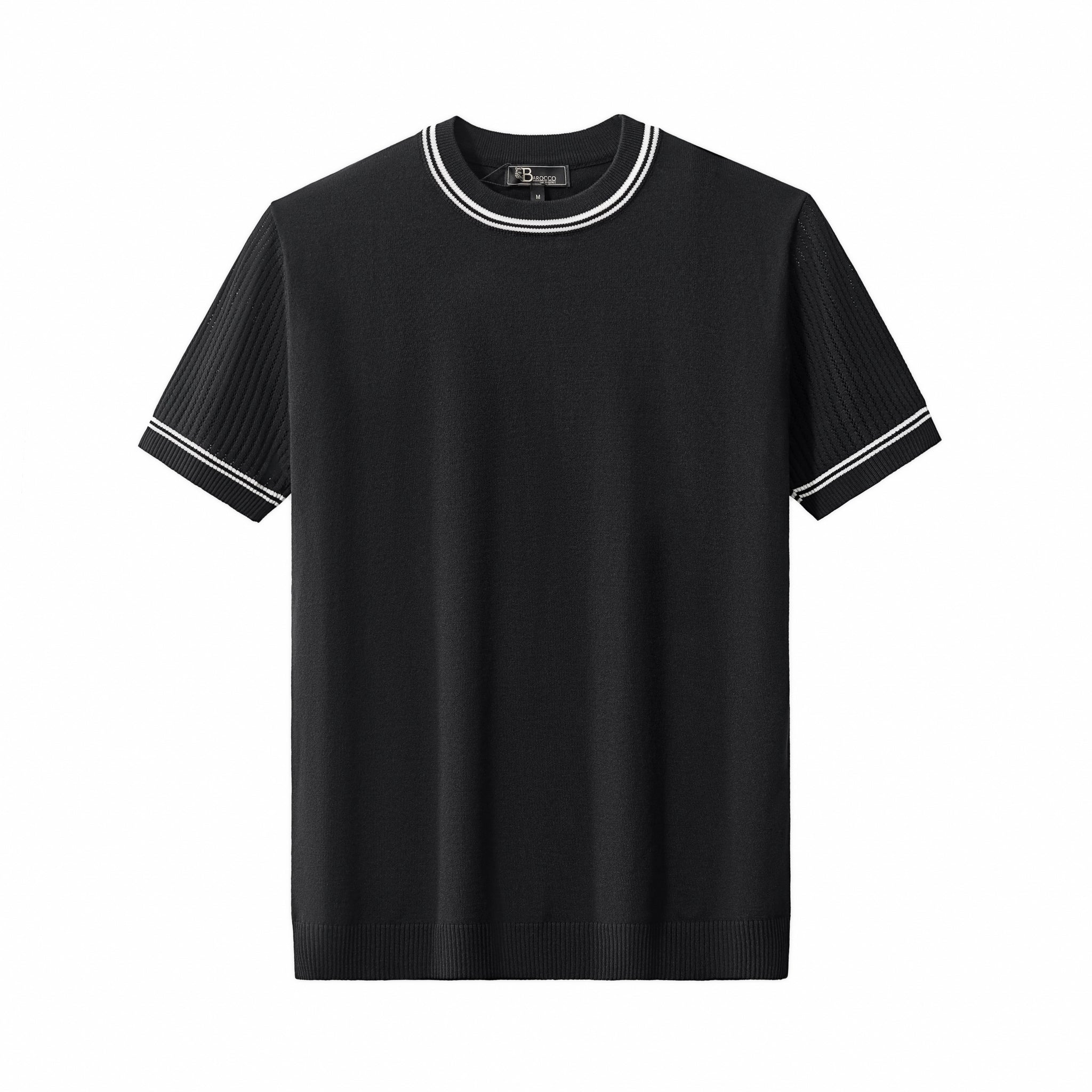Strato Trim Tee BLACK - My Men's Shop