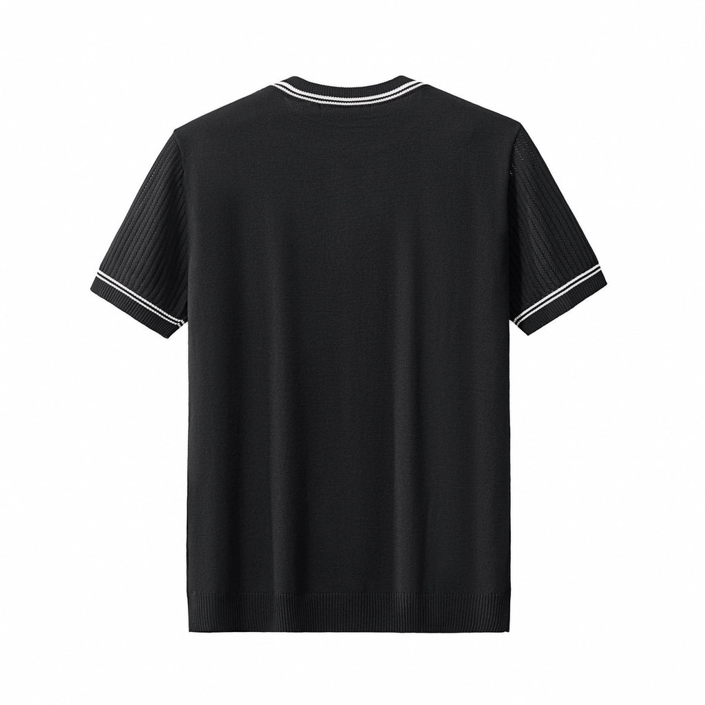 Strato Trim Tee BLACK - My Men's Shop