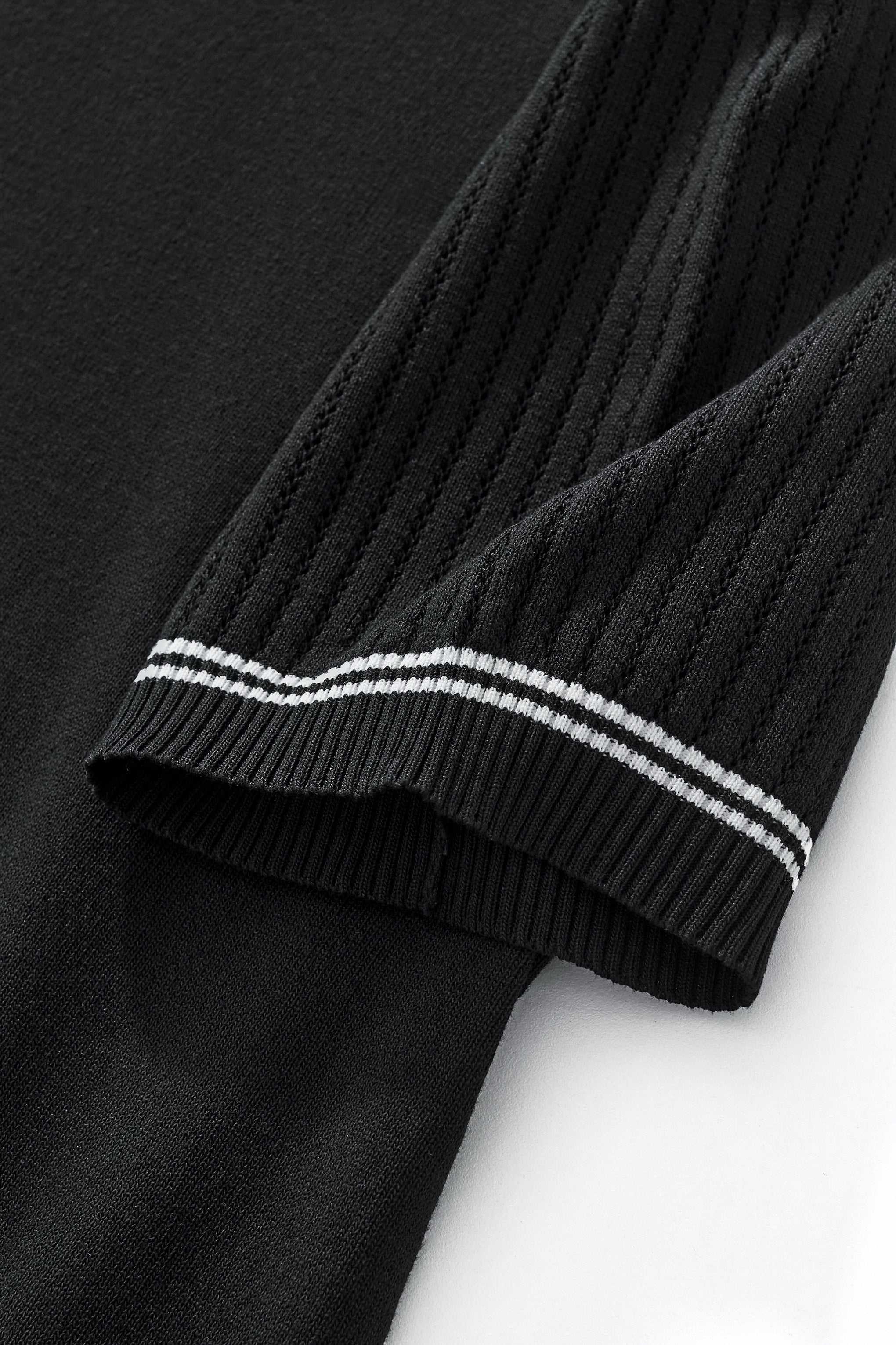 Strato Trim Tee BLACK - My Men's Shop