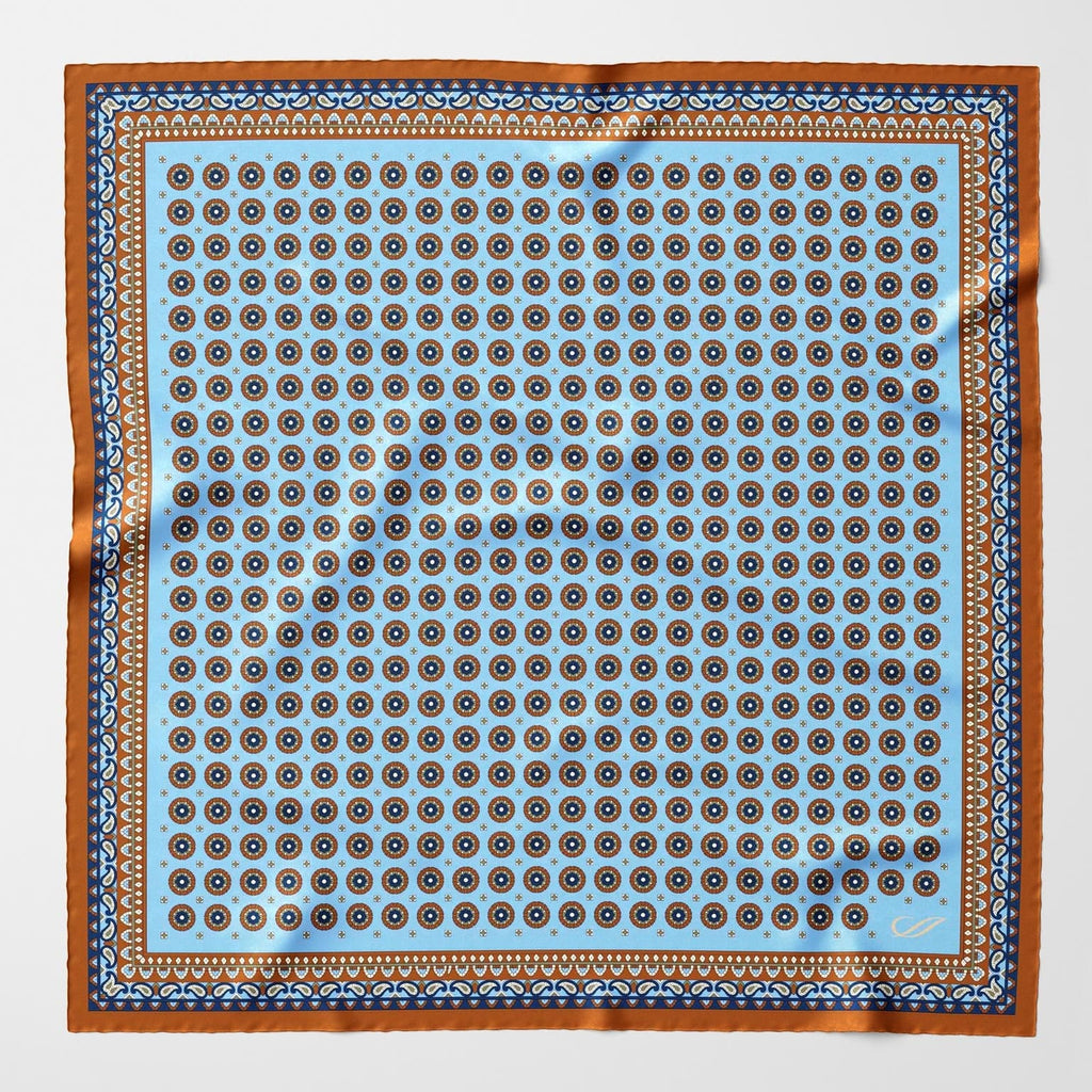 Toscana - Silk Neckerchief - Sky Blue