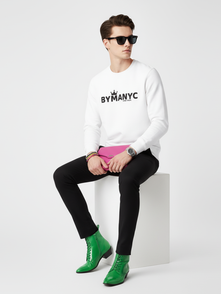 Unisex Organic Sweatshirt LOVE MANHATTAN – BYMANYC ® New York | Eco Urban Style - My Men's Shop