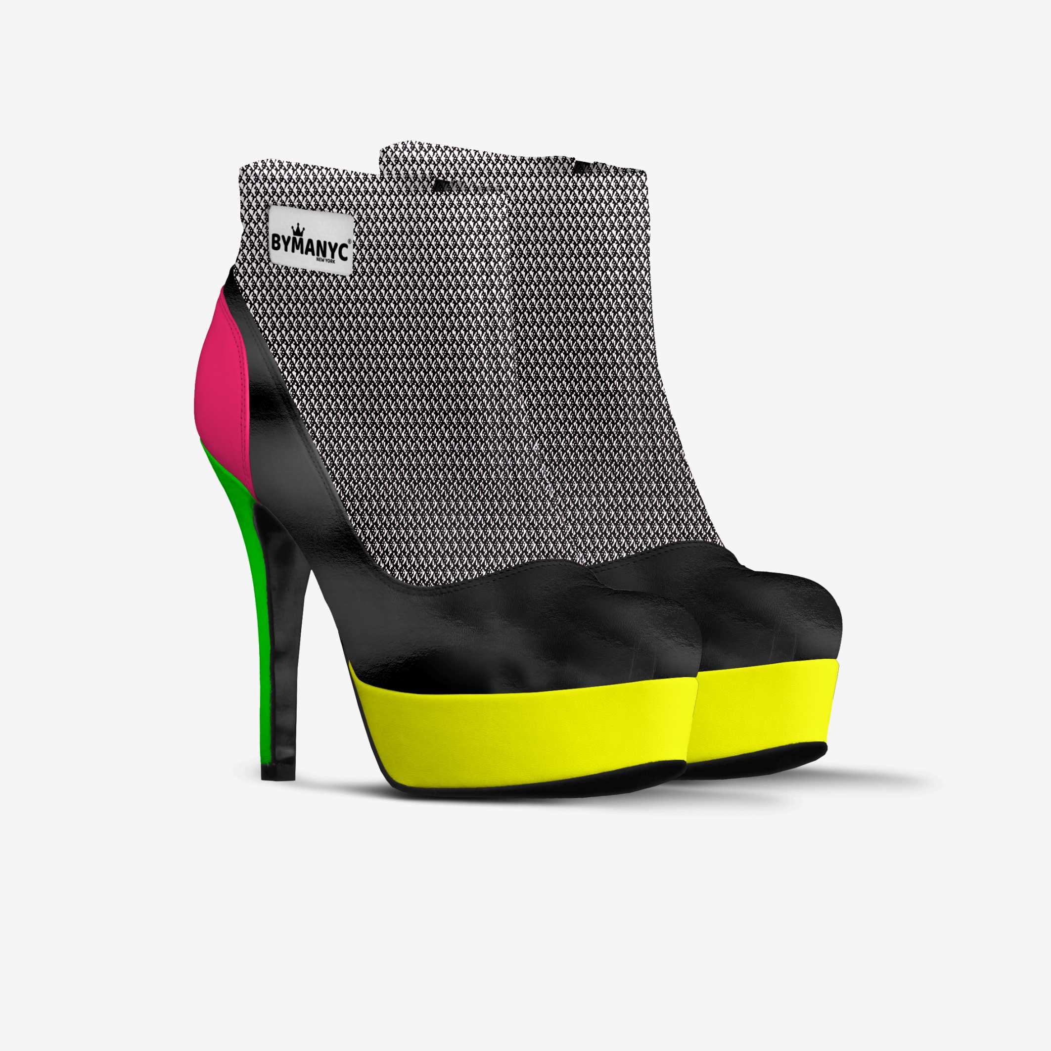 Vegan Ankle Boot Platform BYMANYC® New York Fierce Black - My Men's Shop