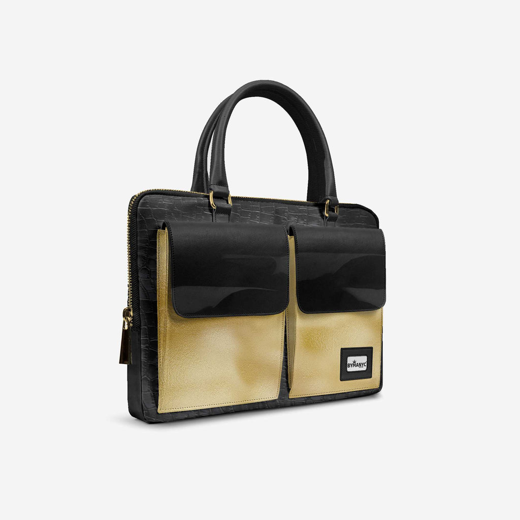Vegan Designer Luxury Double Pocket Bag 16” | BYMANYC ® New York Elegant Edition - My Men's Shop