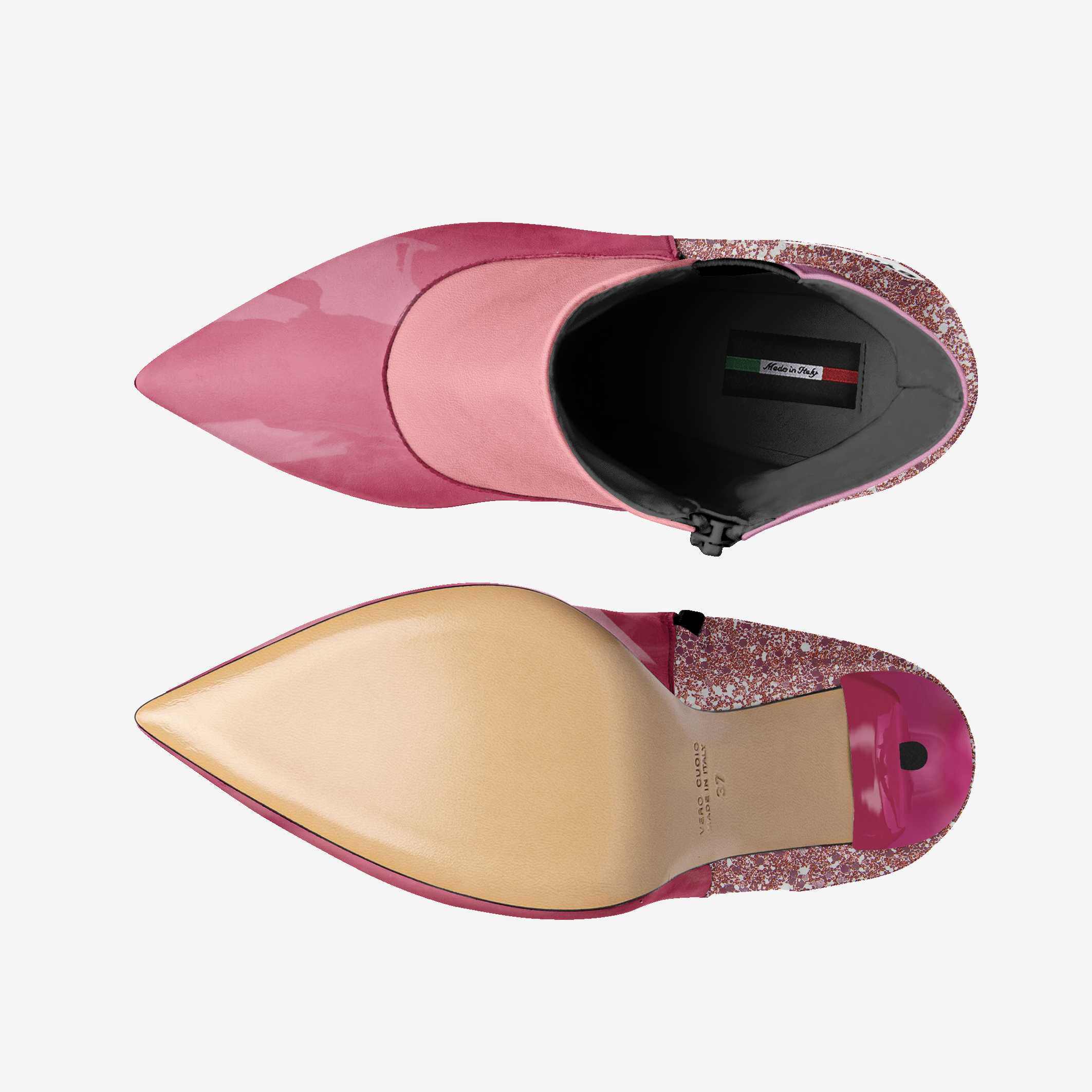 Vegan Heeled Shoe Women BYMANYC ® New York Tribeca Blush Twist - My Men's Shop