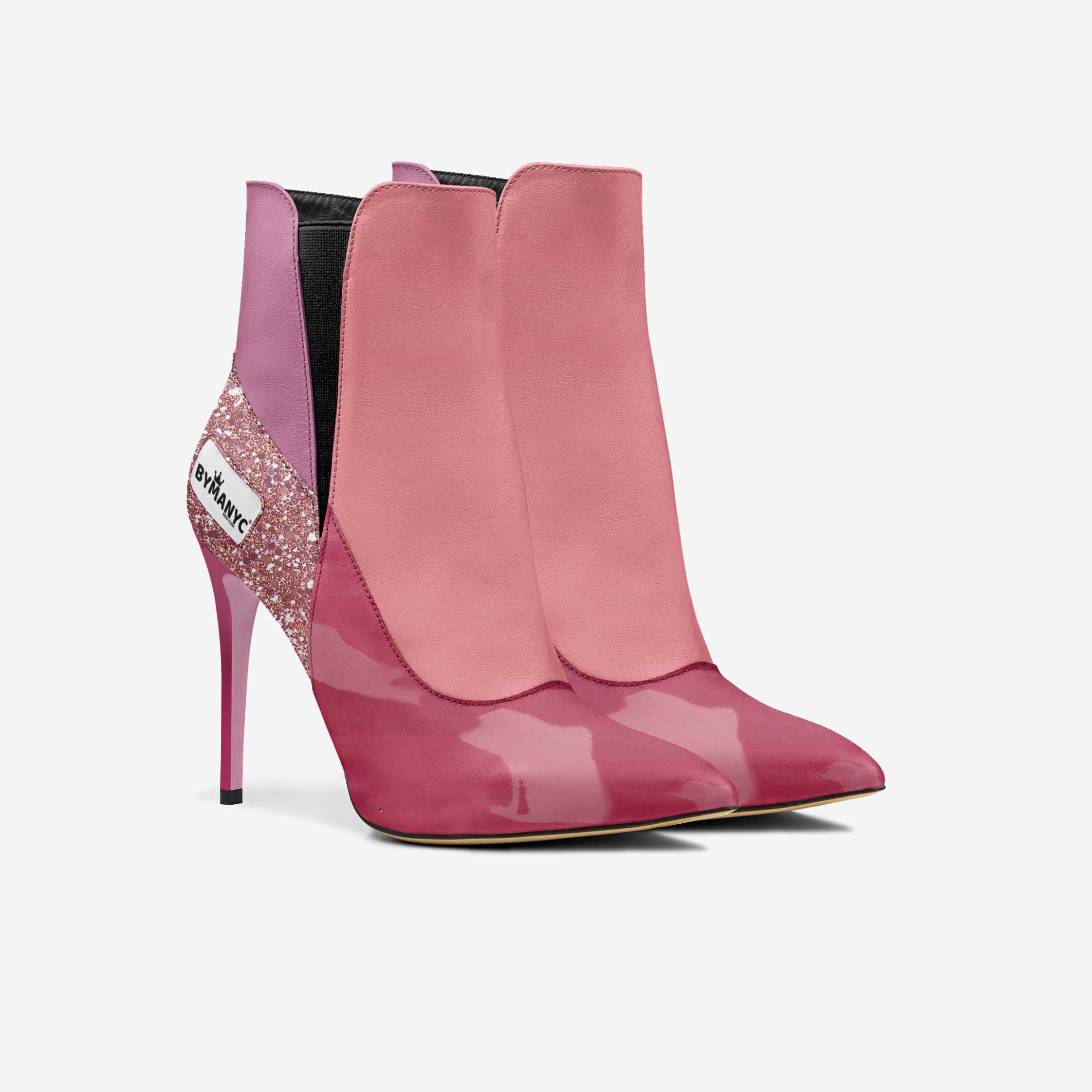 Vegan Heeled Shoe Women BYMANYC ® New York Tribeca Blush Twist - My Men's Shop