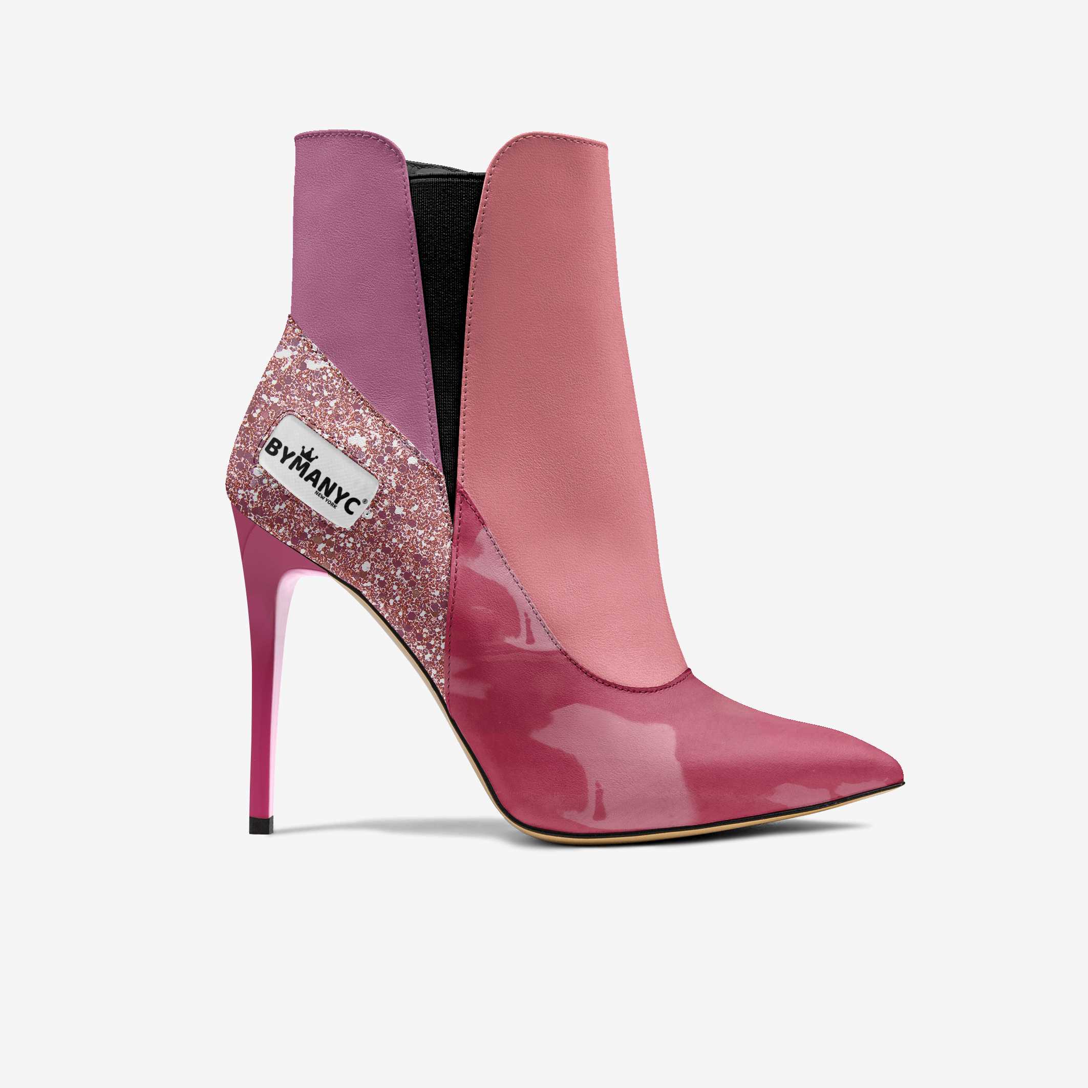 Vegan Heeled Shoe Women BYMANYC ® New York Tribeca Blush Twist - My Men's Shop