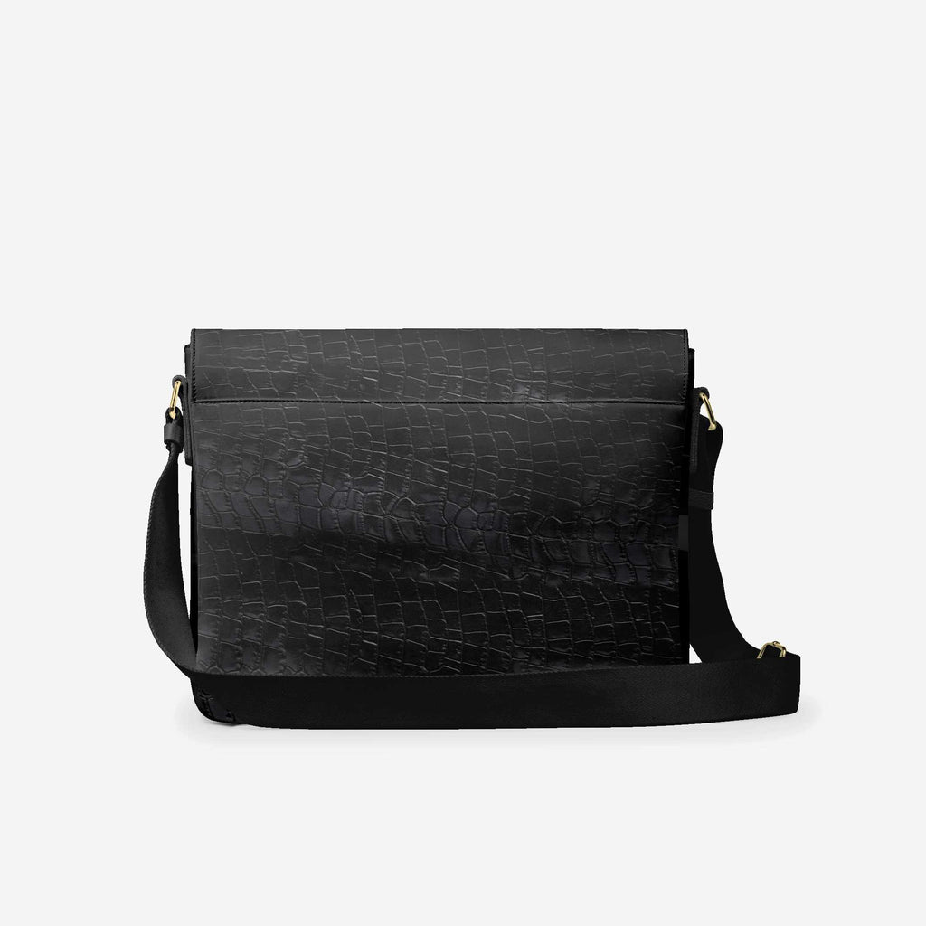 Vegan Luxe City Messenger Bag 16” | BYMANYC ® New York Milano Street Edge - My Men's Shop