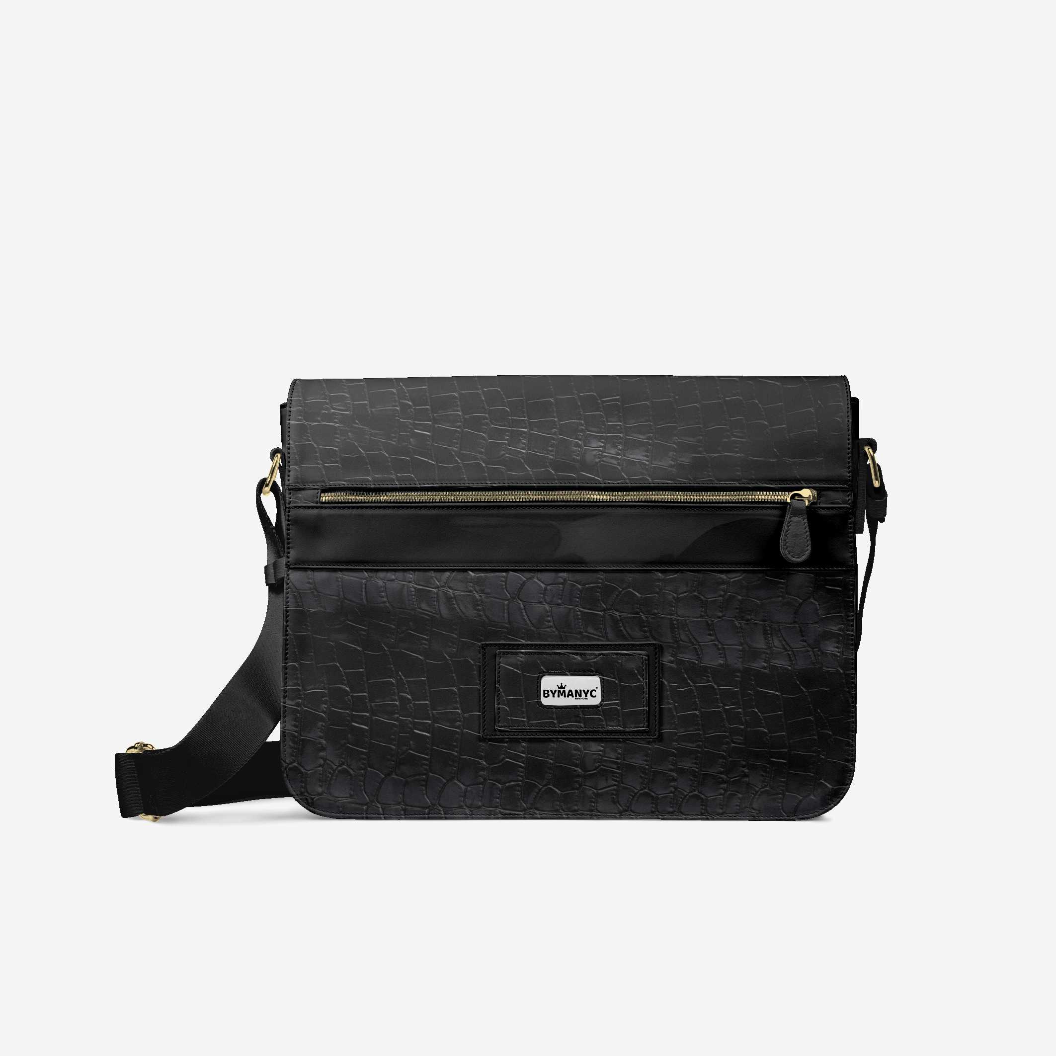 Vegan Luxe City Messenger Bag 16” | BYMANYC ® New York Milano Street Edge - My Men's Shop