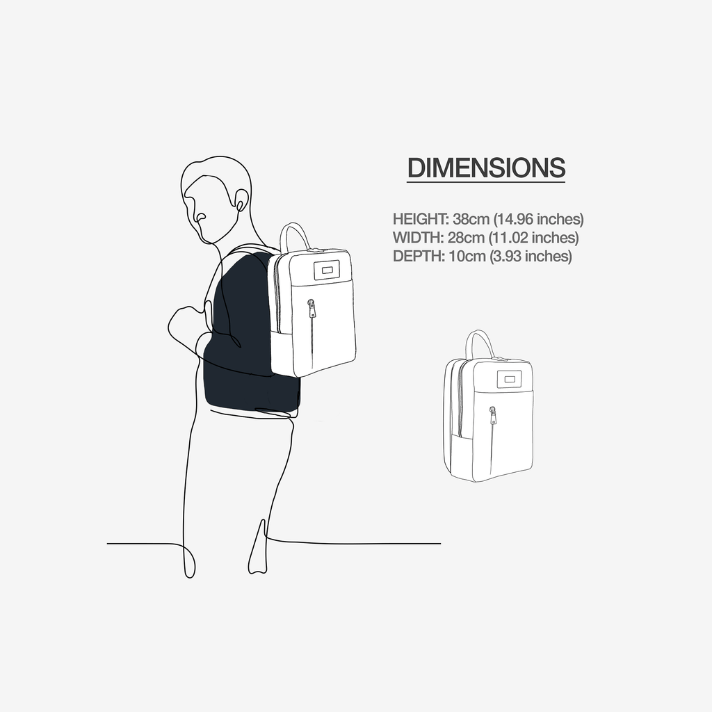 Urban Luxe Vegan Backpack for 16" Laptop | BYMANYC ® New York - My Men's Shop
