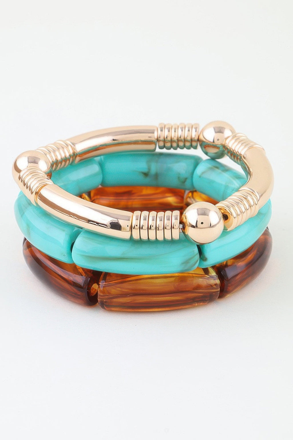 Women's Multi Marble Tube Bracelet BYMANYC ® New York CONTEMPORARY VIBRANT MODERN JEWELRY - New Collection
