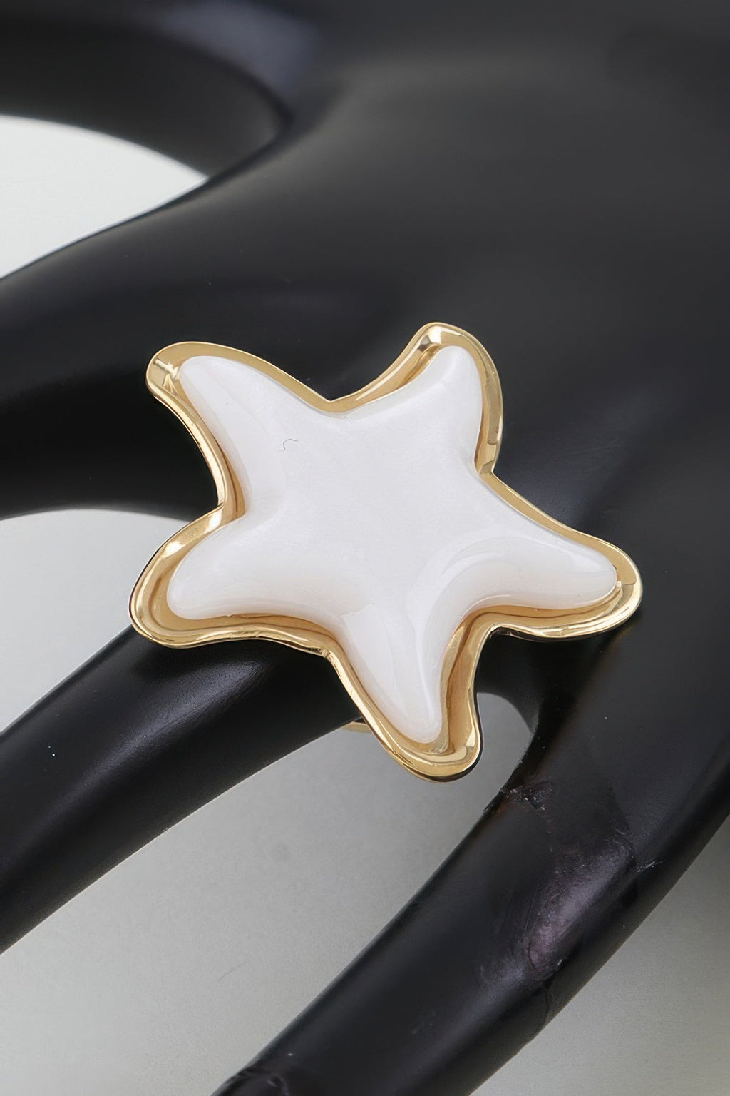 Women's Statement Ring Swimming Star BYMANYC ® New York CELESTIAL CELEBRATION SCULPTURAL BAND - New Collection