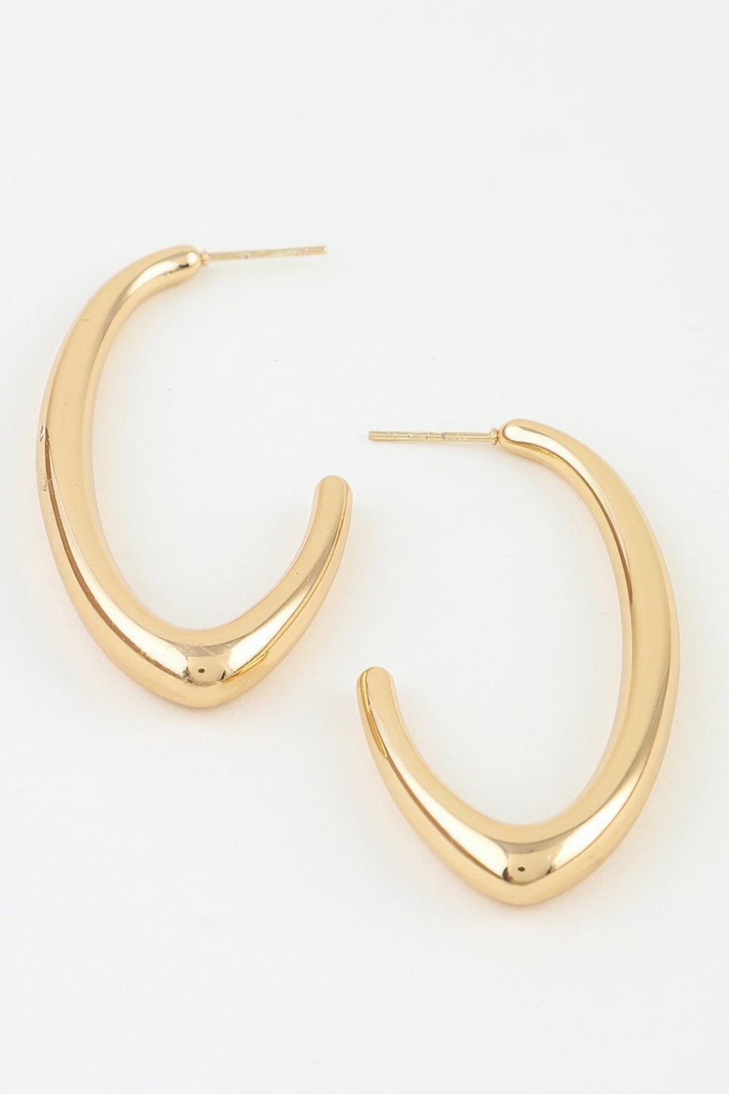 Women's Hoop Earrings Polished Cateye BYMANYC ® New York SLEEK GEOMETRIC EYE HOOPS - New Collection