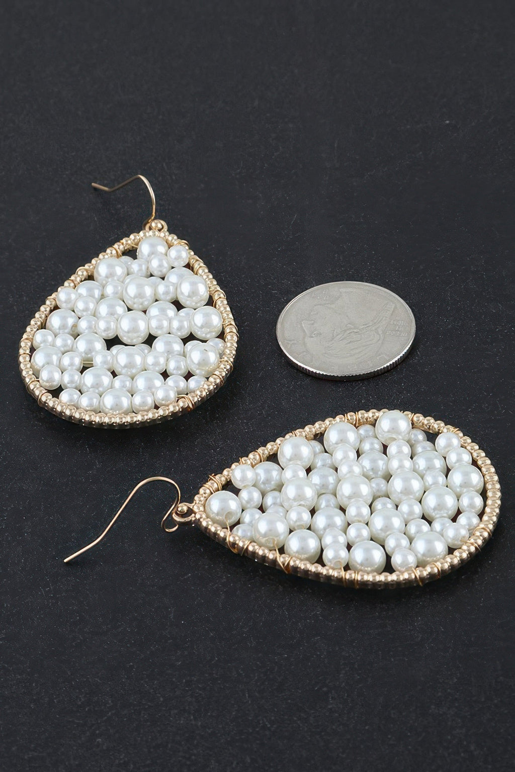 Women's Drop Earrings Pearls In A Teardrop BYMANYC ® New York ELEGANT SCULPTURAL PEARL DANGLE - New Collection