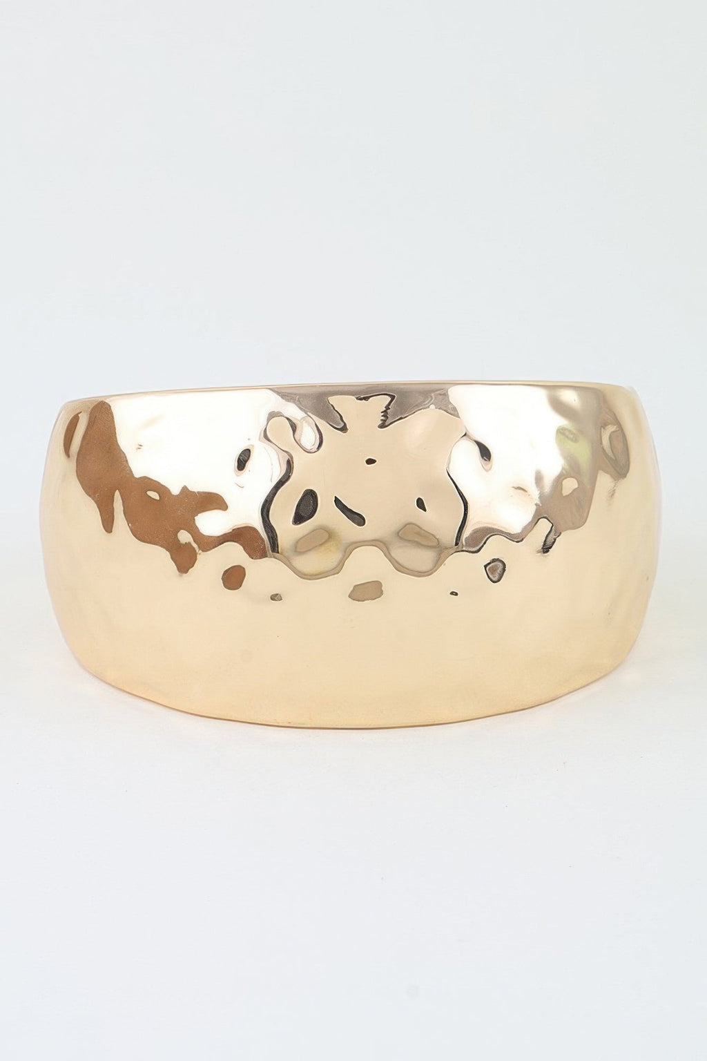 Women's Cuff Bracelet Wide Hammered Dome BYMANYC ® New York BOLD TEXTURED STATEMENT BANGLE - New Collection