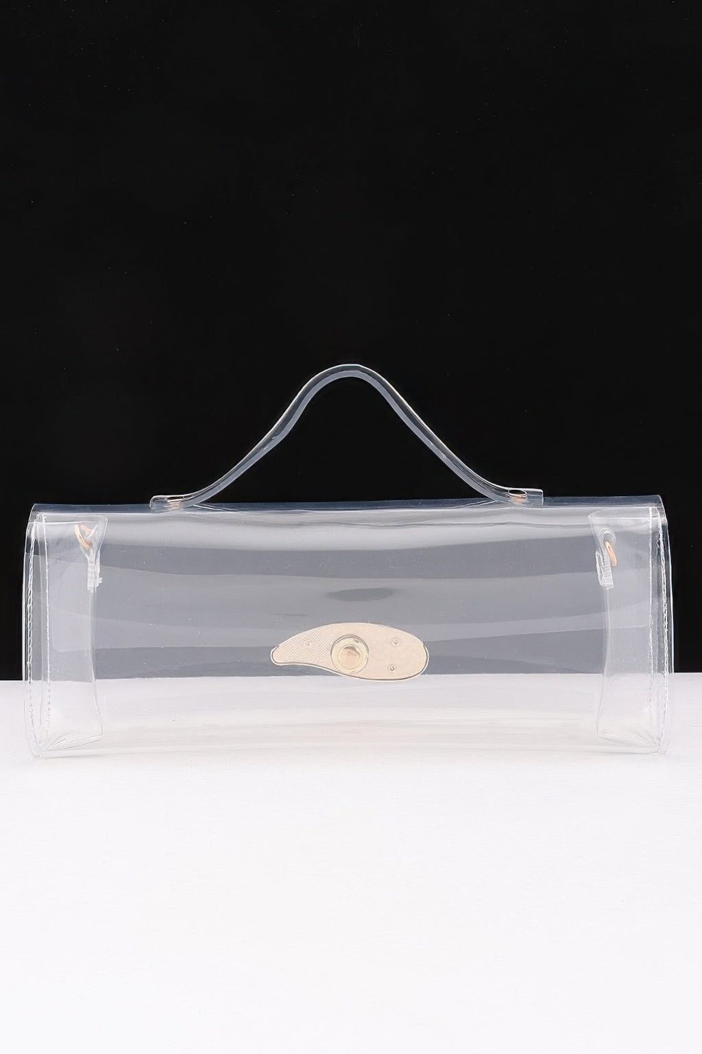 Women's Top Handle Bag Transparent BYMANYC ® New York CONTEMPORARY CLEAR STRUCTURED PURSE - New Collection