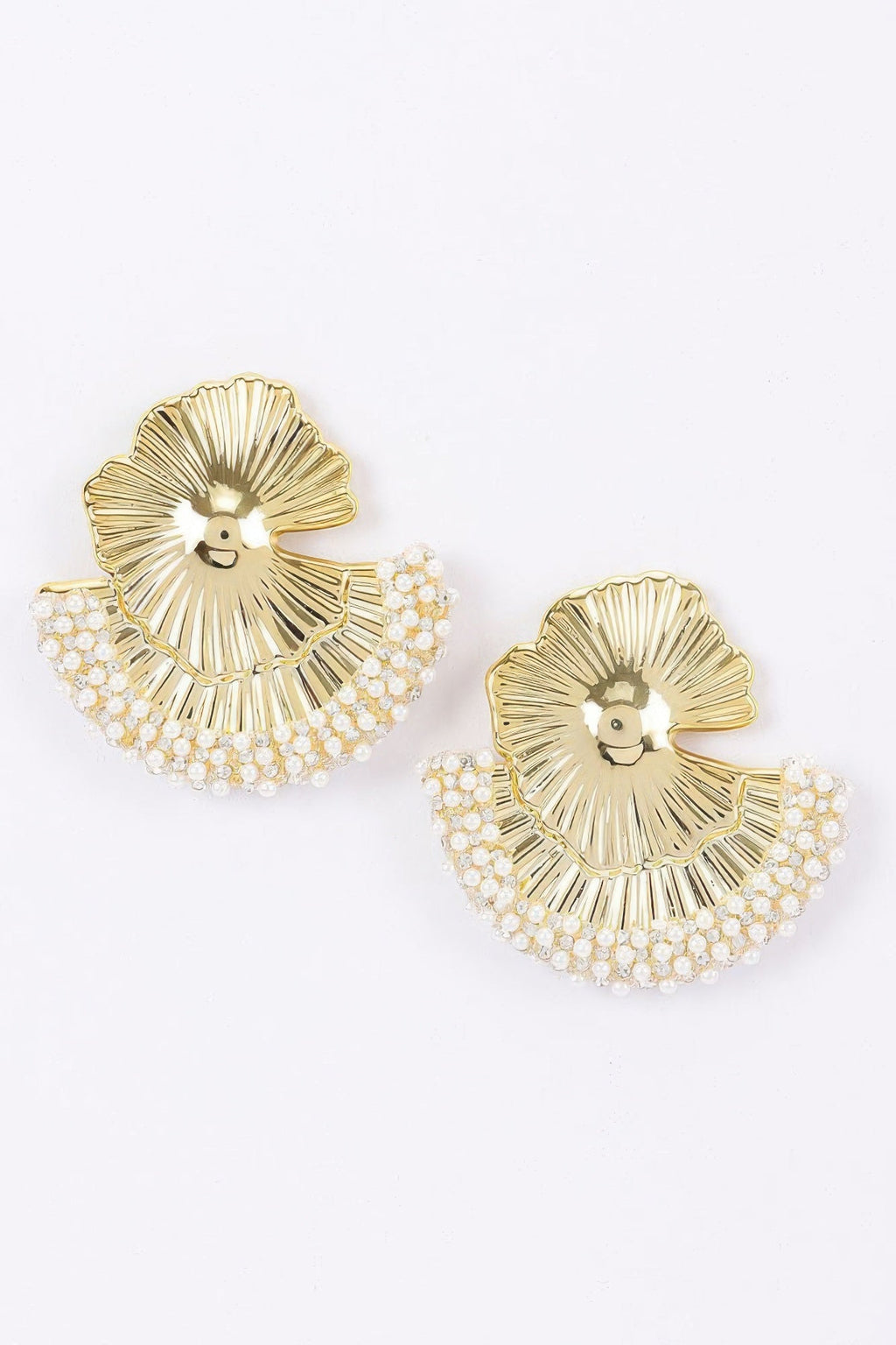 Women's Earrings Studs Ginkgo BYMANYC ® New York HAMPTONS BOTANICAL - New Collection