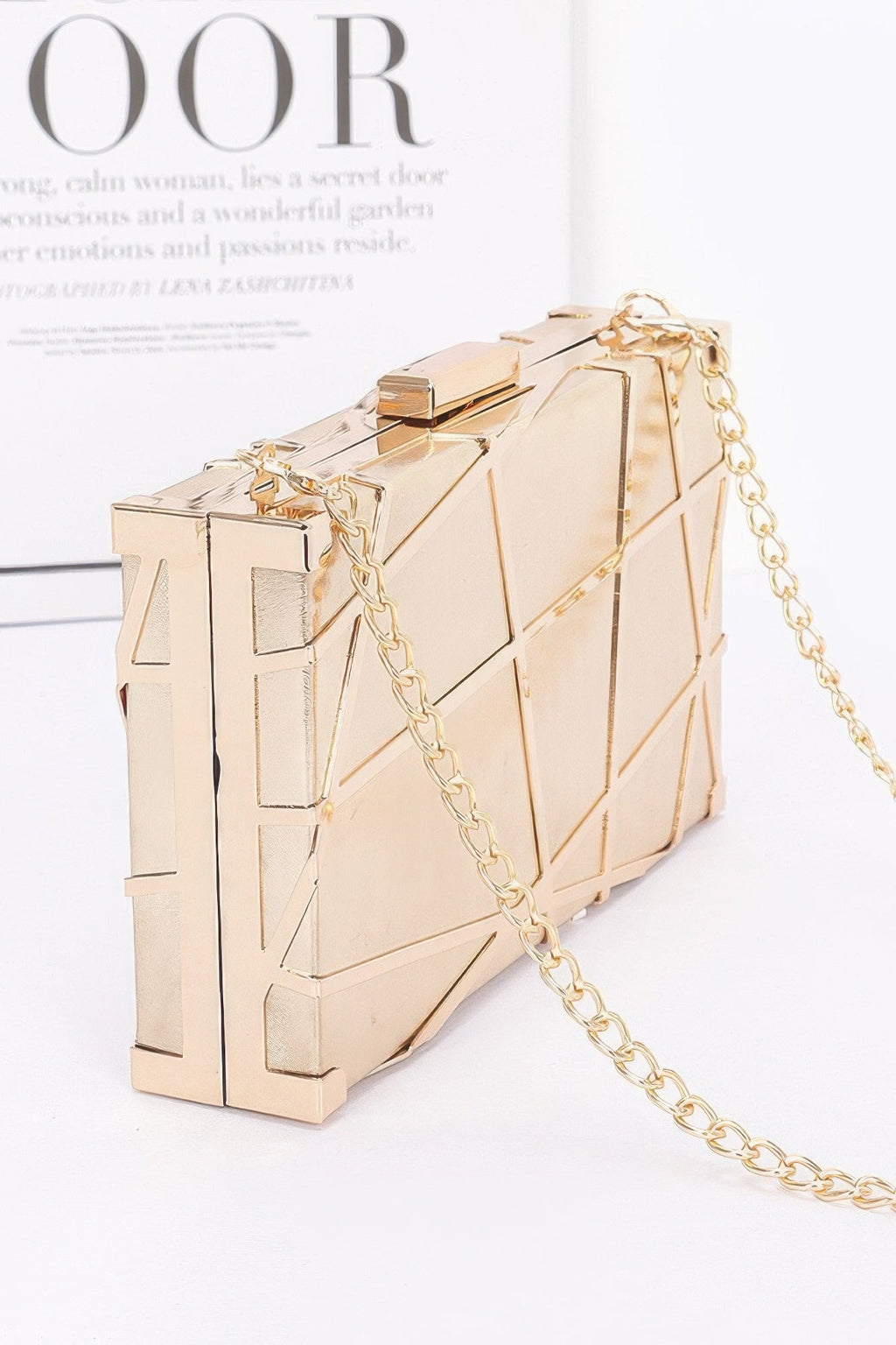WOMEN'S METALLIC CLUTCH FIFTH AVENUE New Collection BYMANYC ® New York
