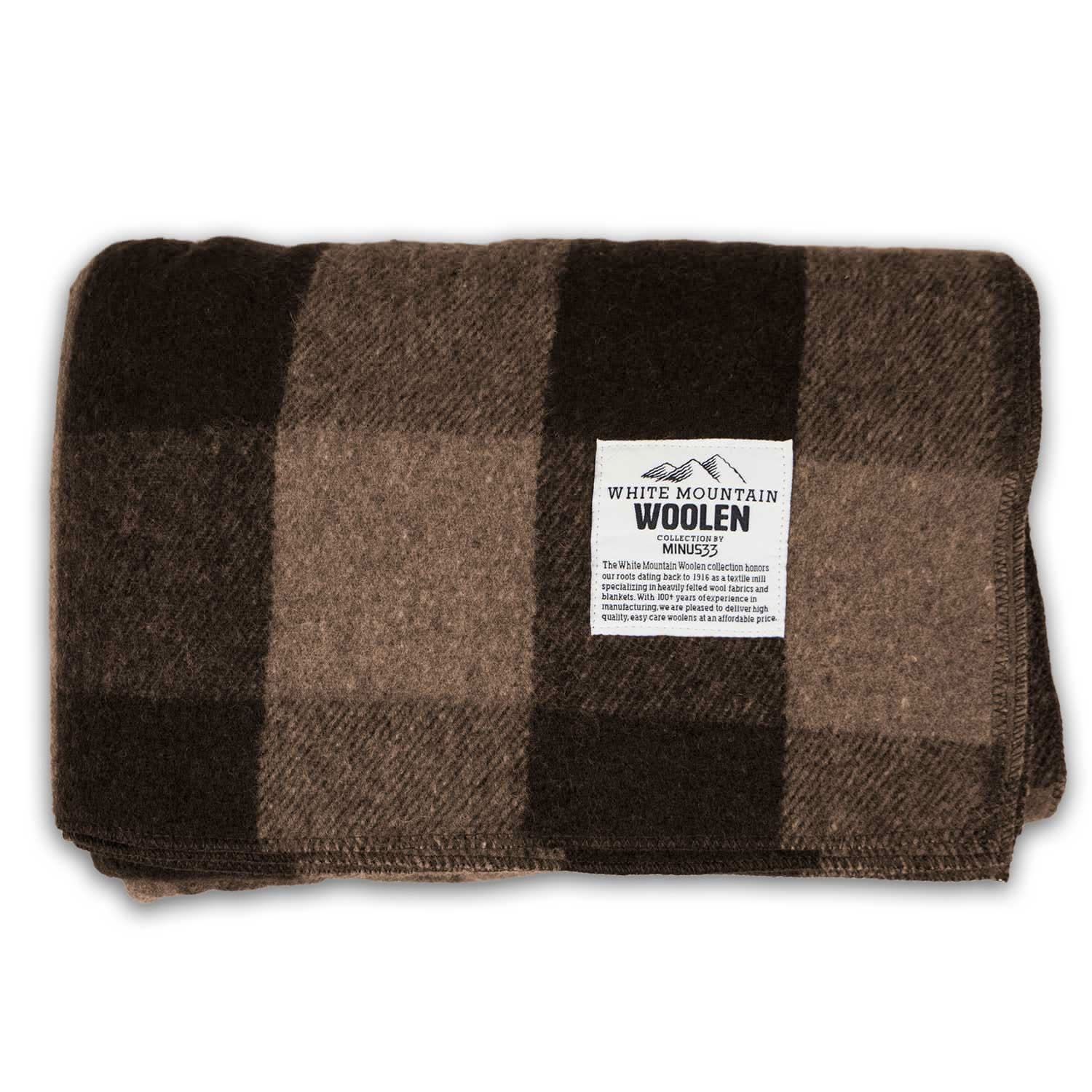 Lodge Twin Blanket White Mountain Woolen - My Men's Shop